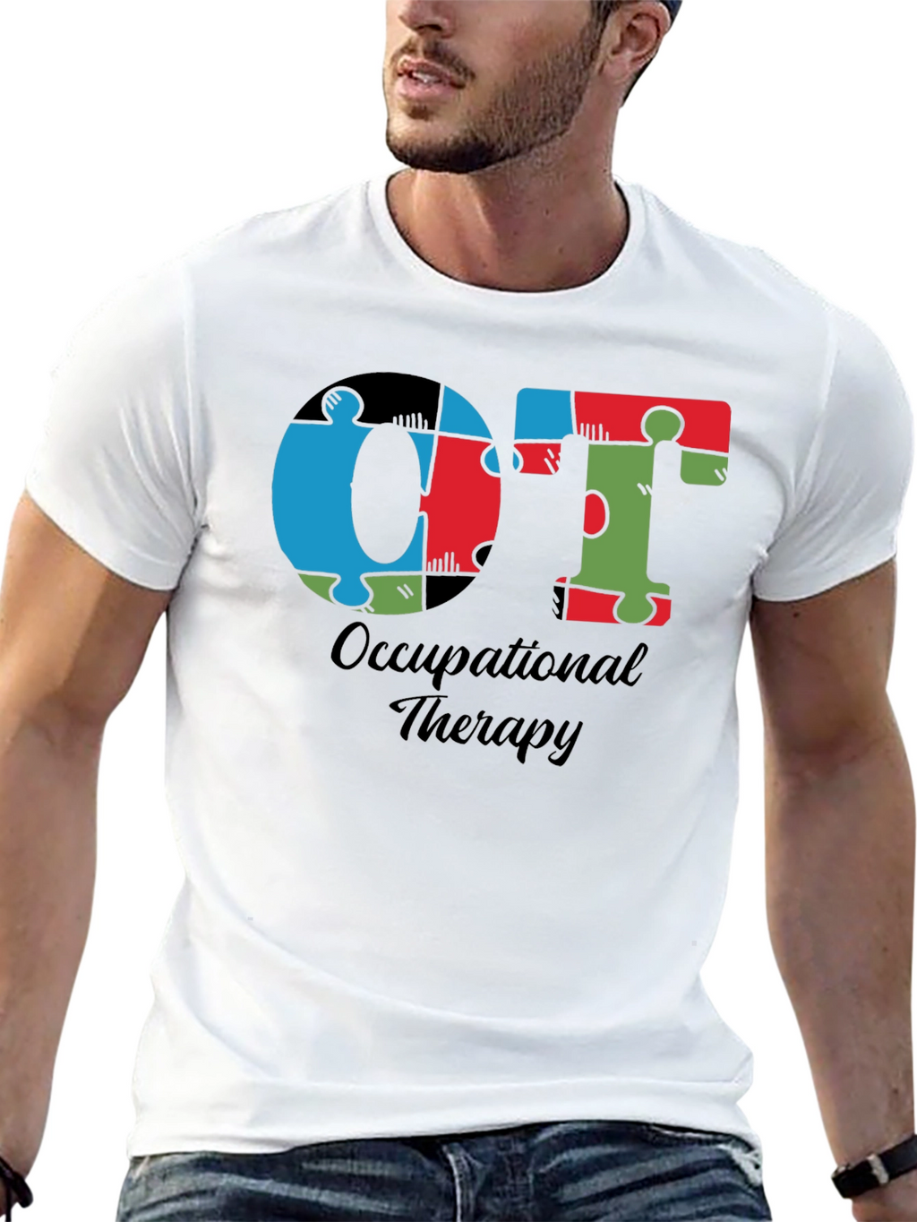 OT Occupational Therapy Puzzle Piece T-Shirt