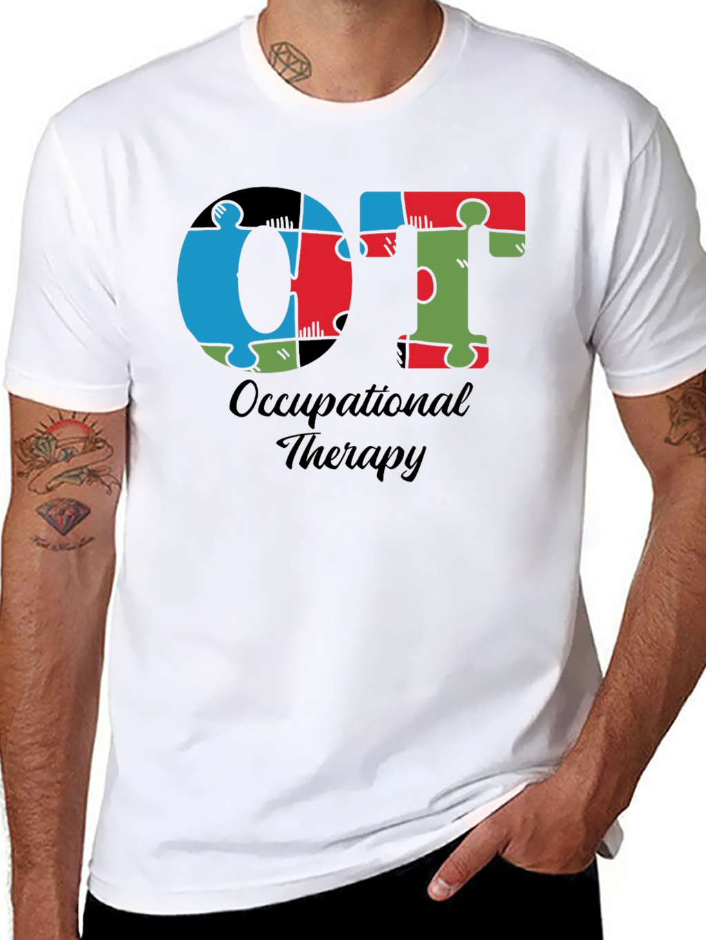 OT Occupational Therapy Puzzle Piece T-Shirt