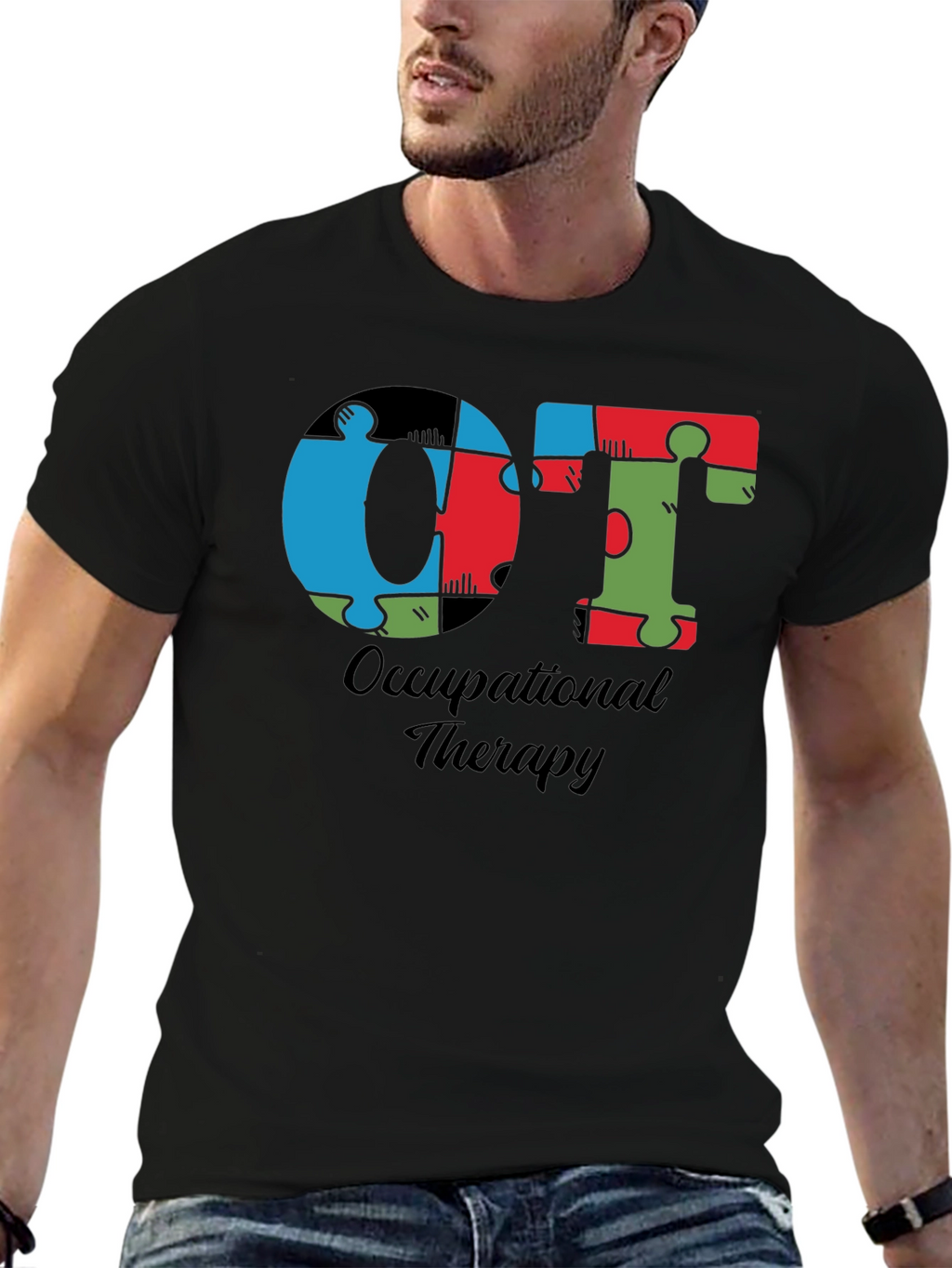 OT Occupational Therapy Puzzle Piece T-Shirt
