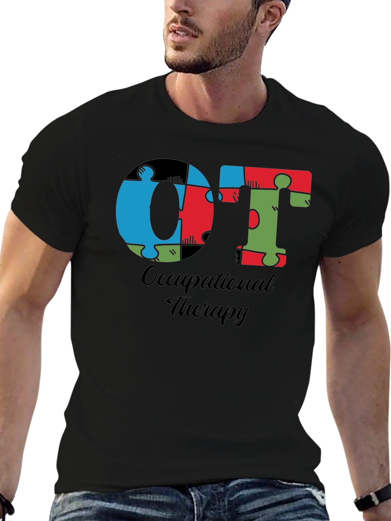 OT Occupational Therapy Puzzle Piece T-Shirt
