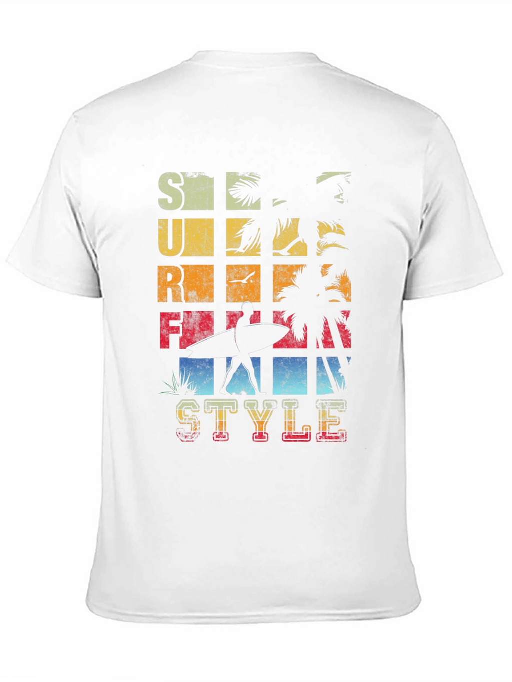 Surf Style Graphic Tee - Retro Beach Vibes