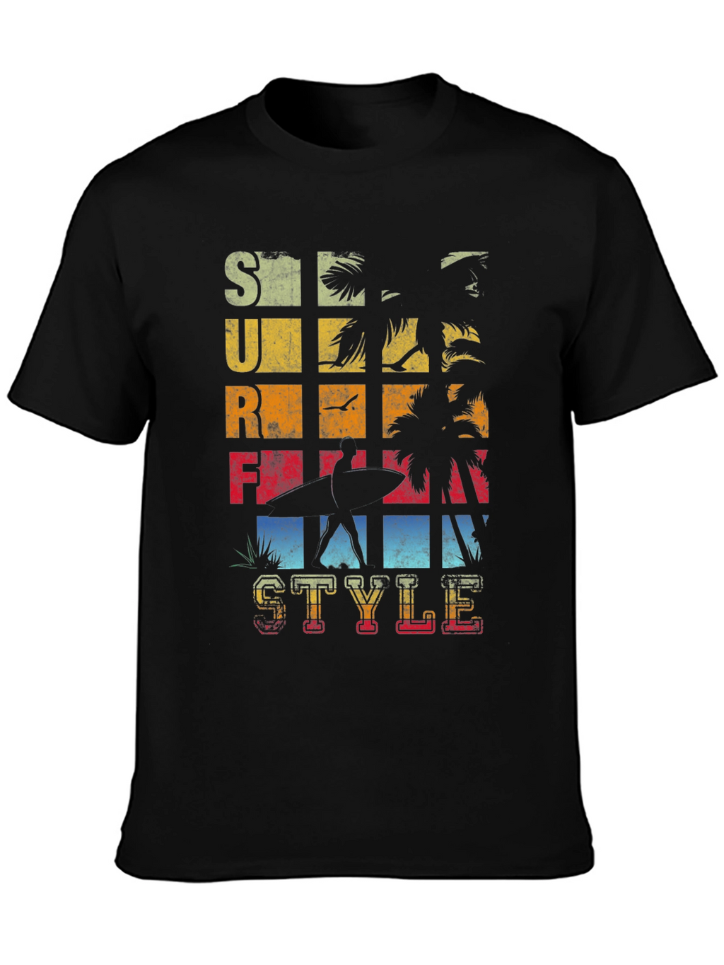 Surf Style Graphic Tee - Retro Beach Vibes