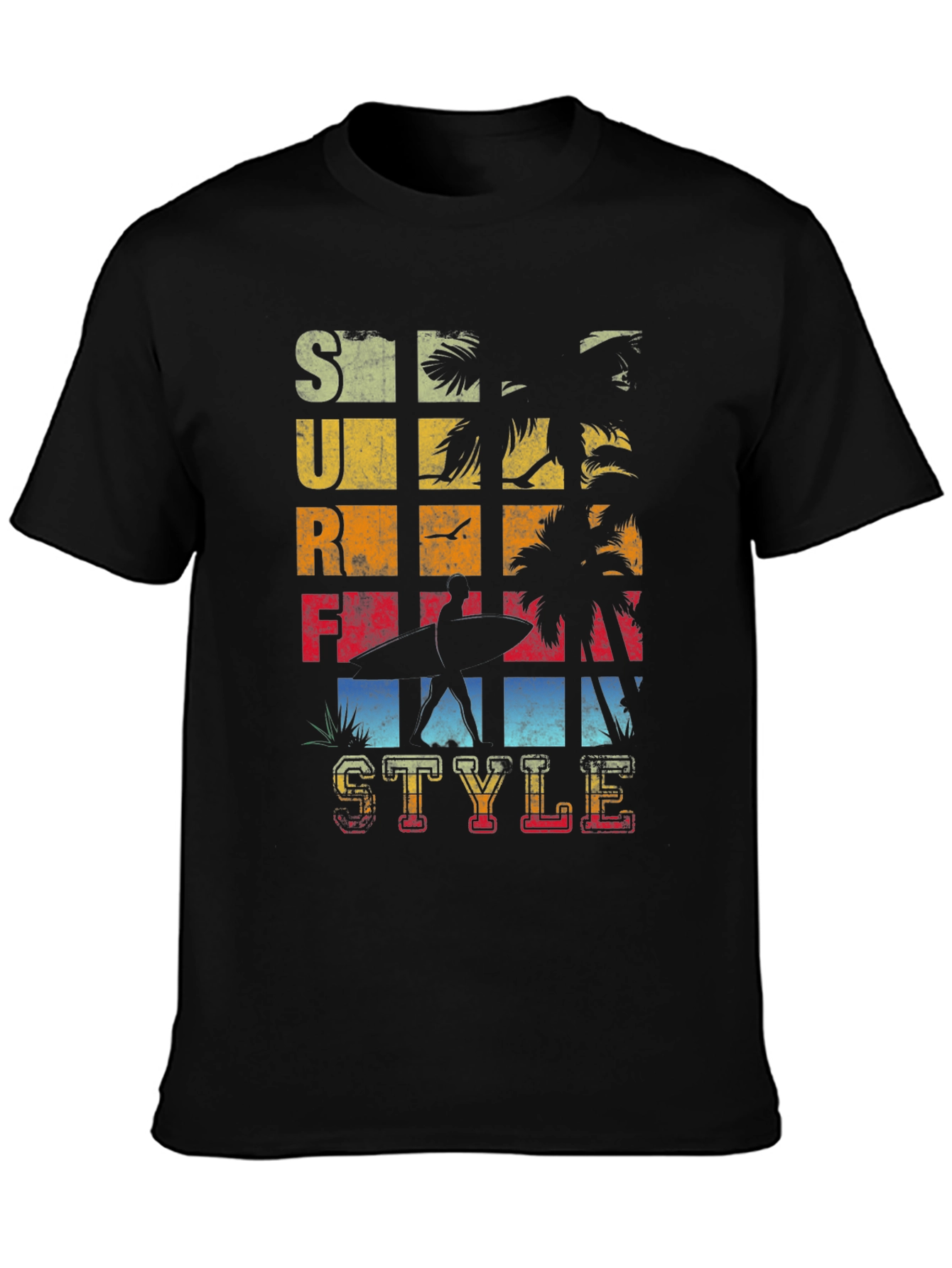 Surf Style Graphic Tee - Retro Beach Vibes