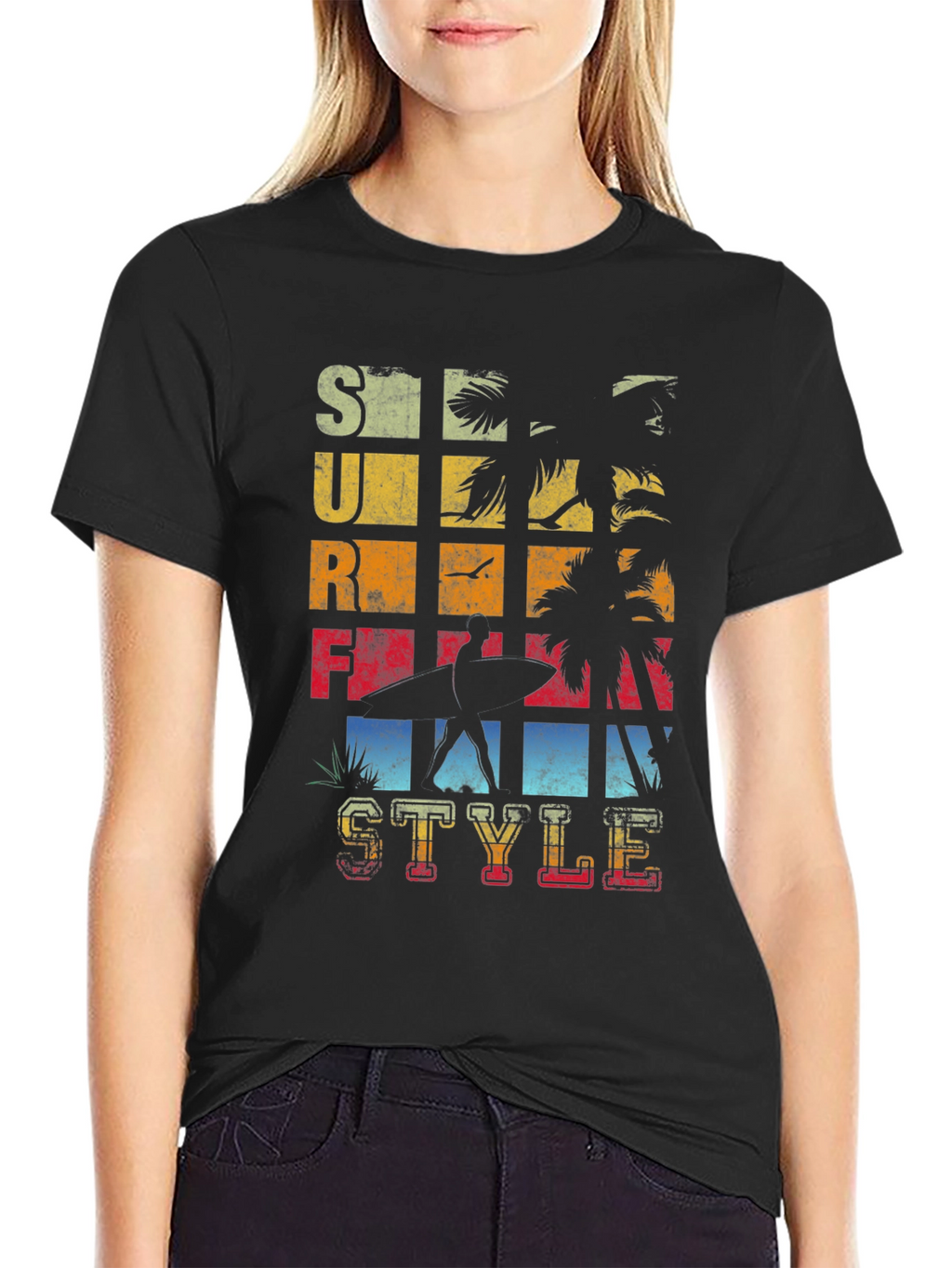 Surf Style Graphic Tee - Retro Beach Vibes