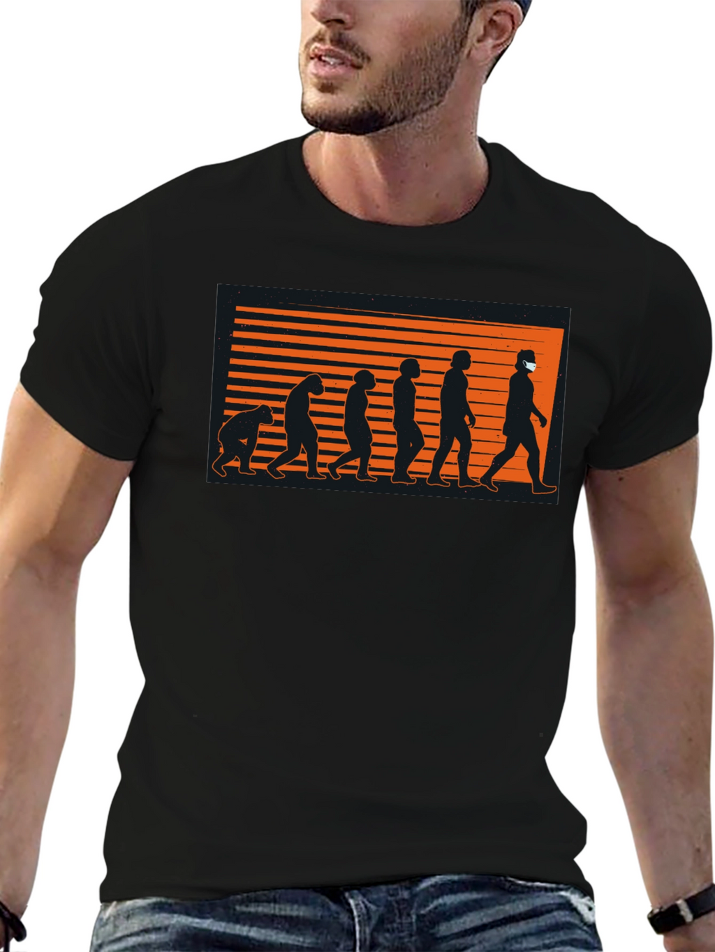 Evolution of Man T-Shirt - Masked Edition