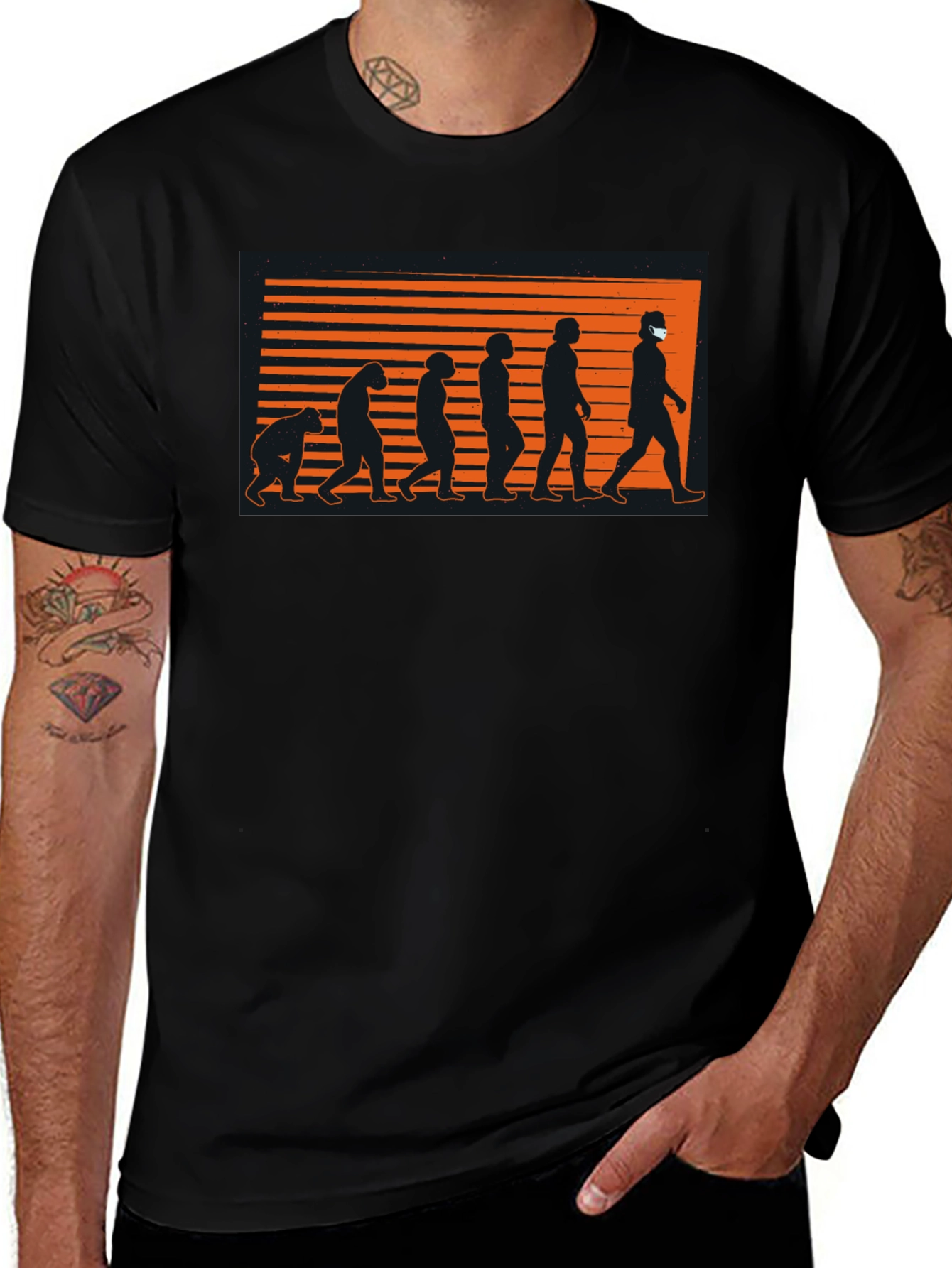 Evolution of Man T-Shirt - Masked Edition