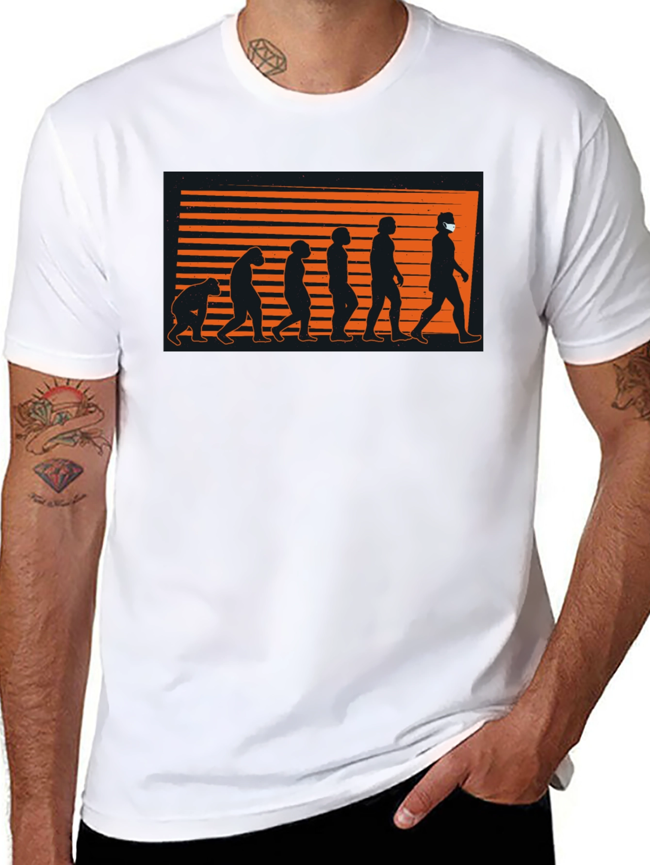 Evolution of Man T-Shirt - Masked Edition