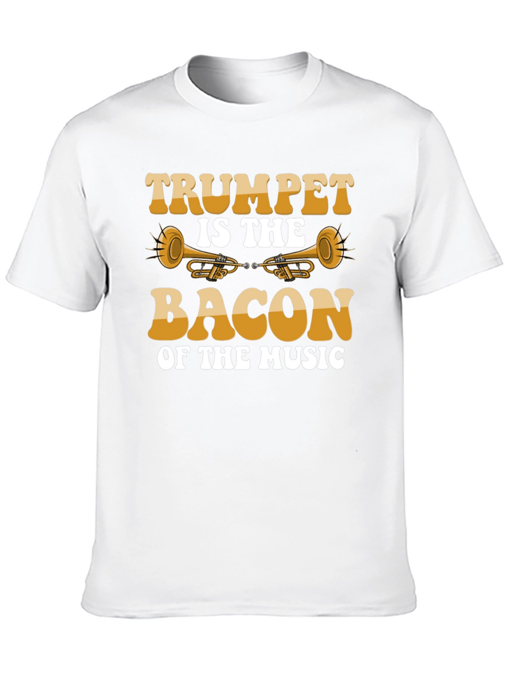 Trumpet is the Bacon of Music Black T-Shirt