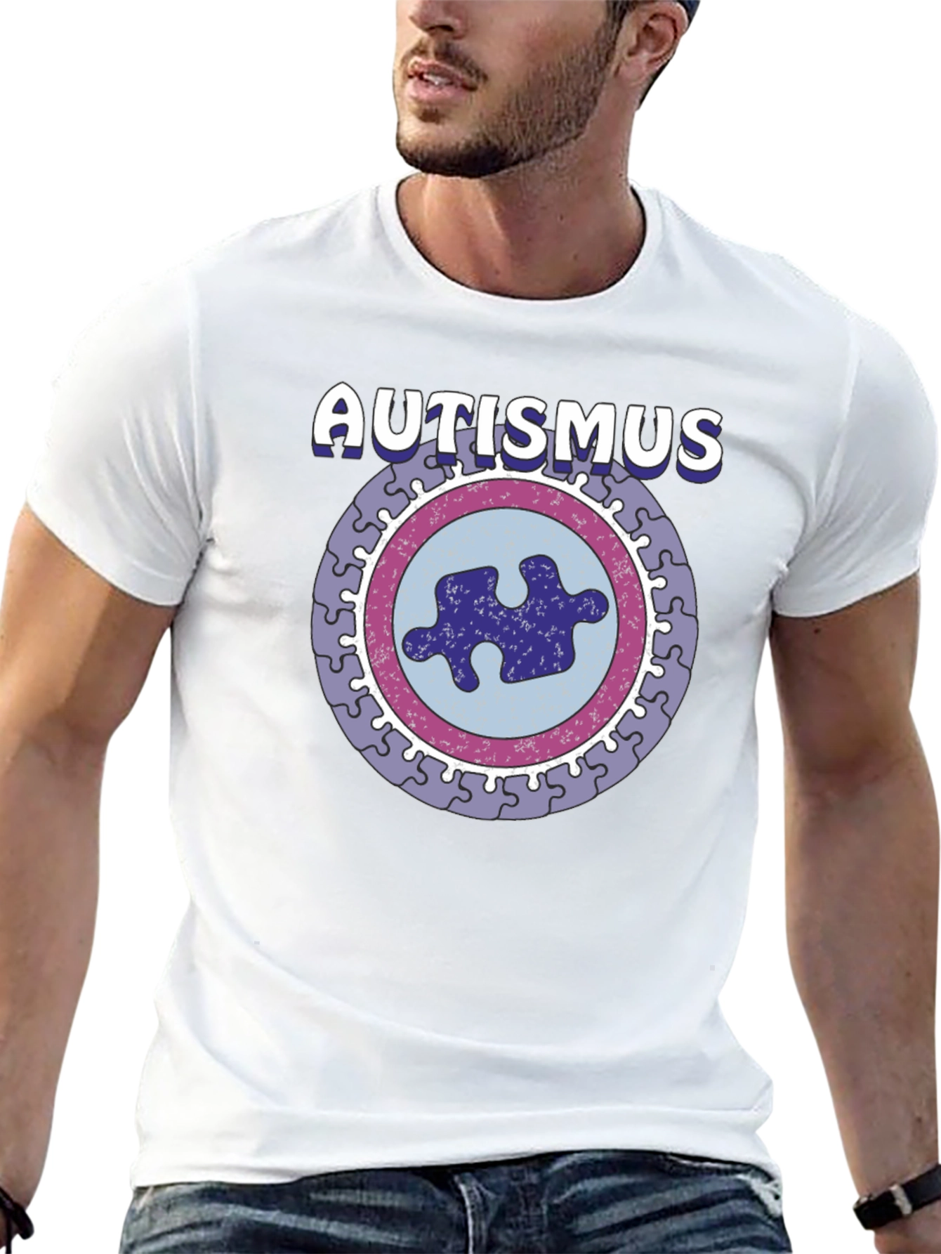 Autismus Puzzle Piece Graphic T-Shirt
