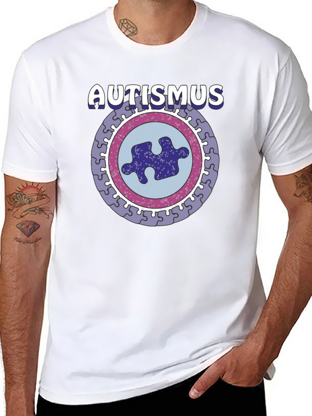 Autismus Puzzle Piece Graphic T-Shirt