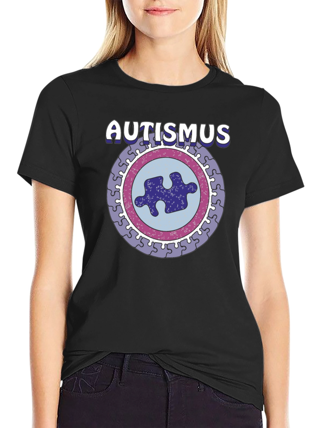 Autismus Puzzle Piece Graphic T-Shirt