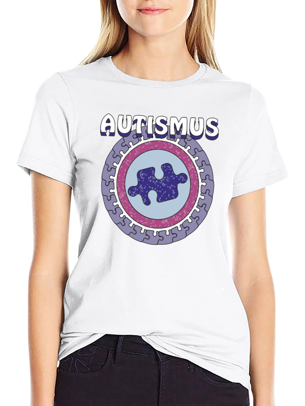 Autismus Puzzle Piece Graphic T-Shirt