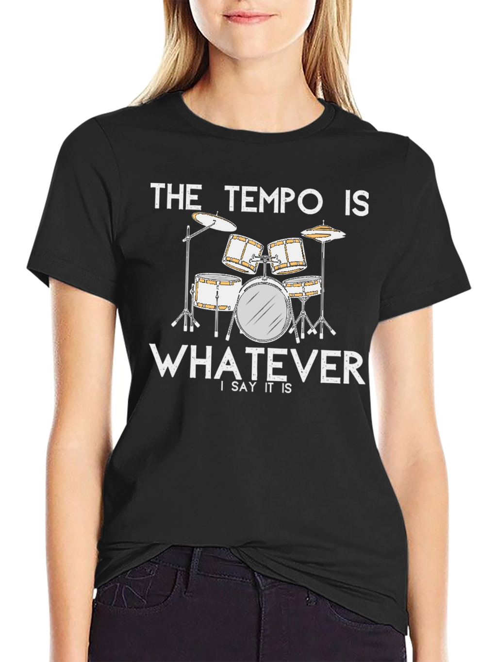 The Tempo Is Whatever T-Shirt - Drummer Musician Tee