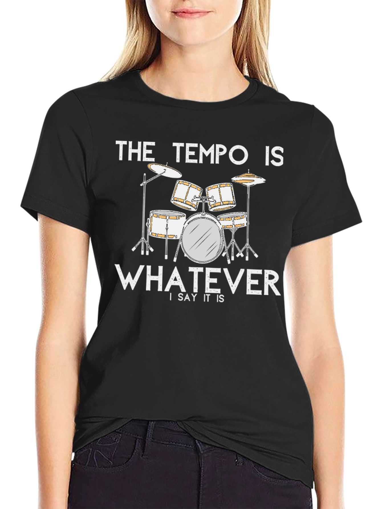 The Tempo Is Whatever T-Shirt - Drummer Musician Tee