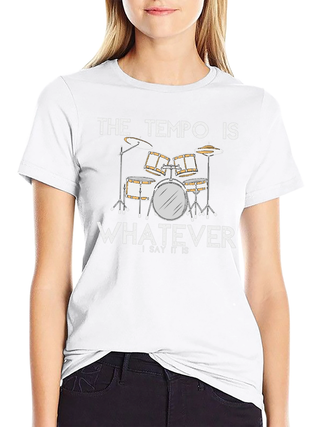 The Tempo Is Whatever T-Shirt - Drummer Musician Tee