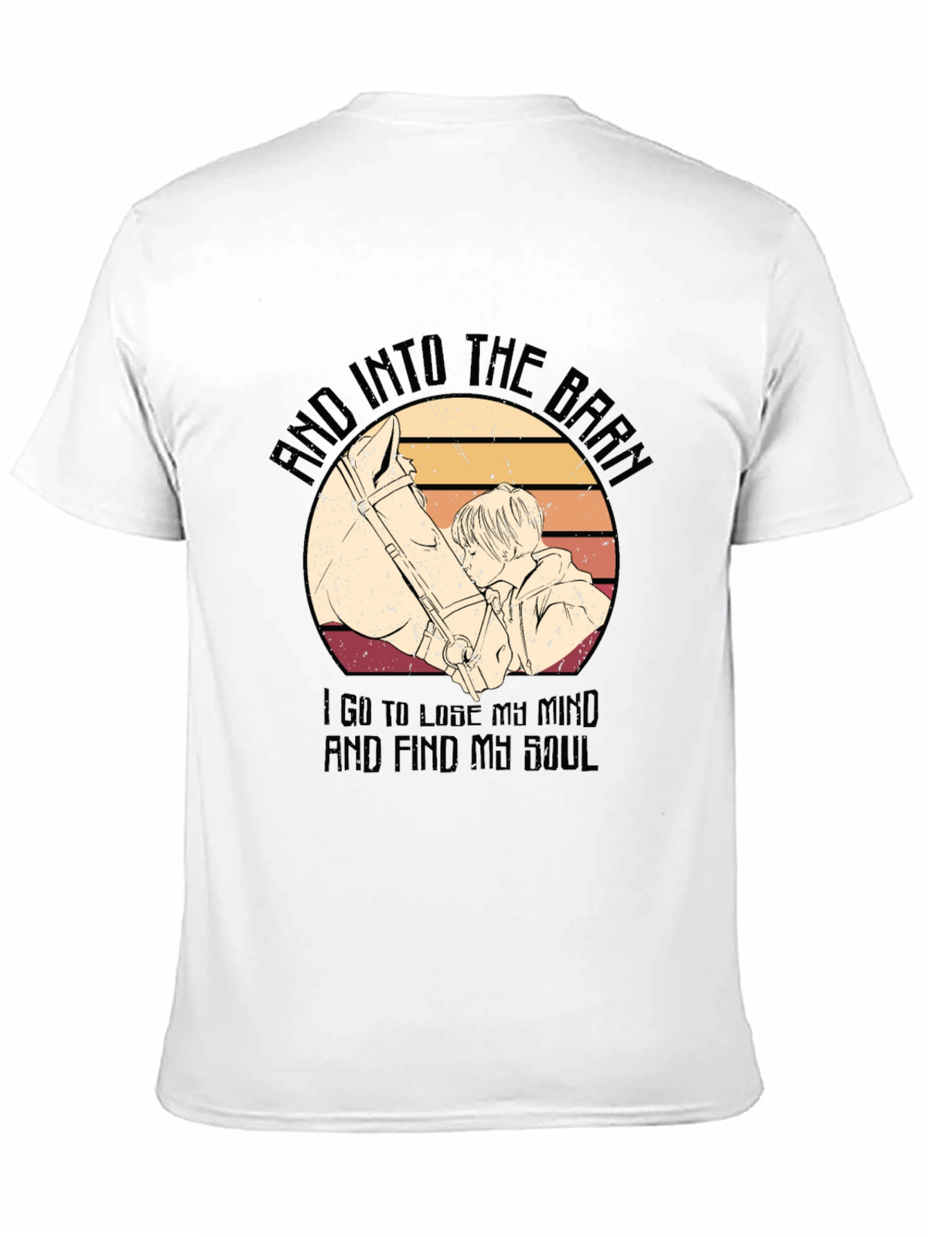 Horse Lover Graphic Tee - Find Your Soul in the Barn