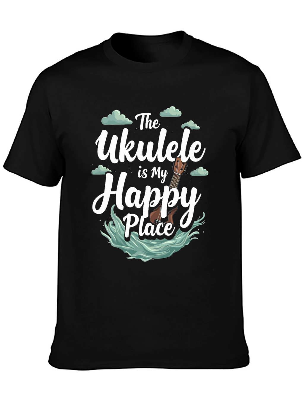 Ukulele Happy Place Graphic Tee