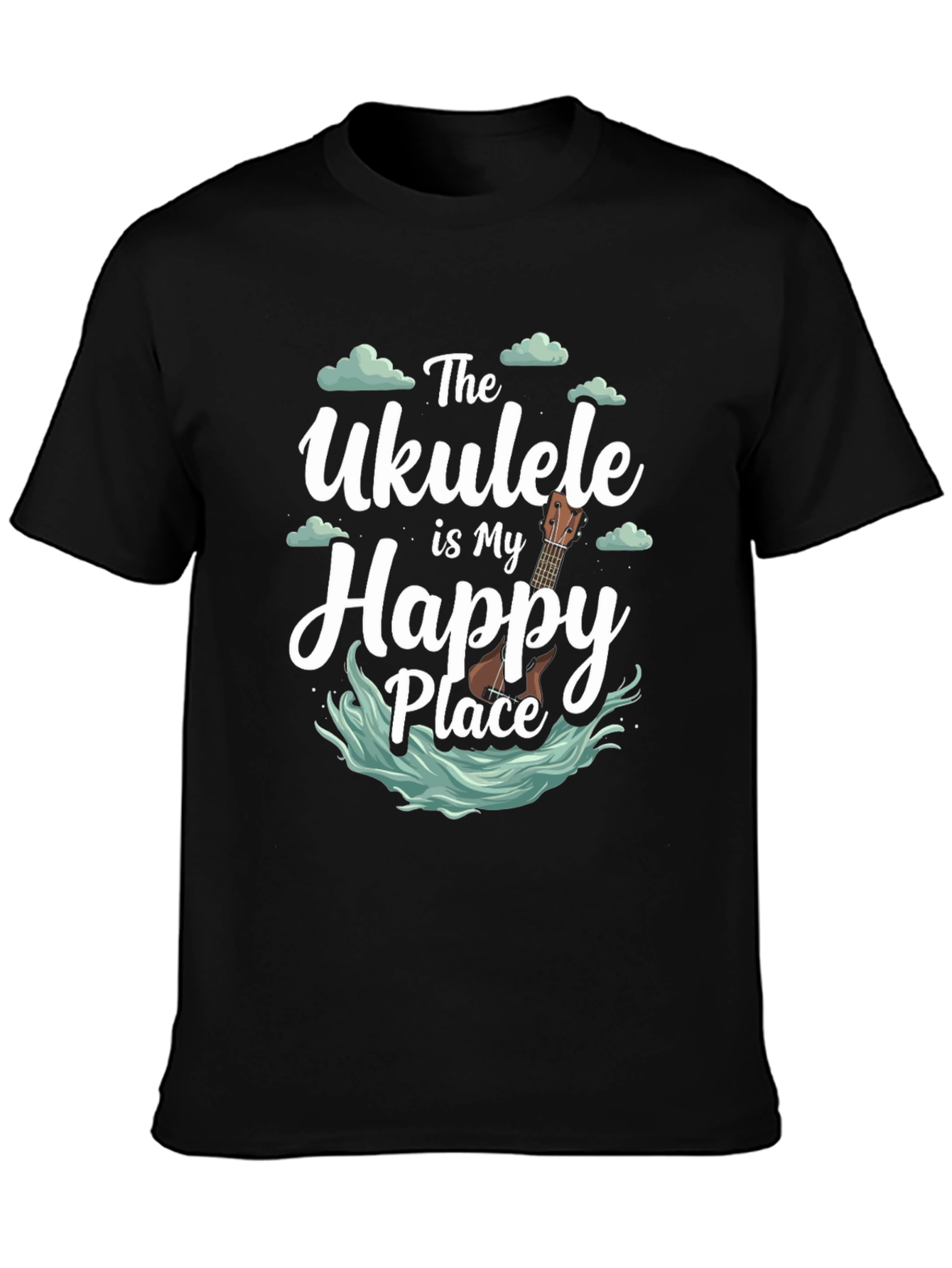 Ukulele Happy Place Graphic Tee