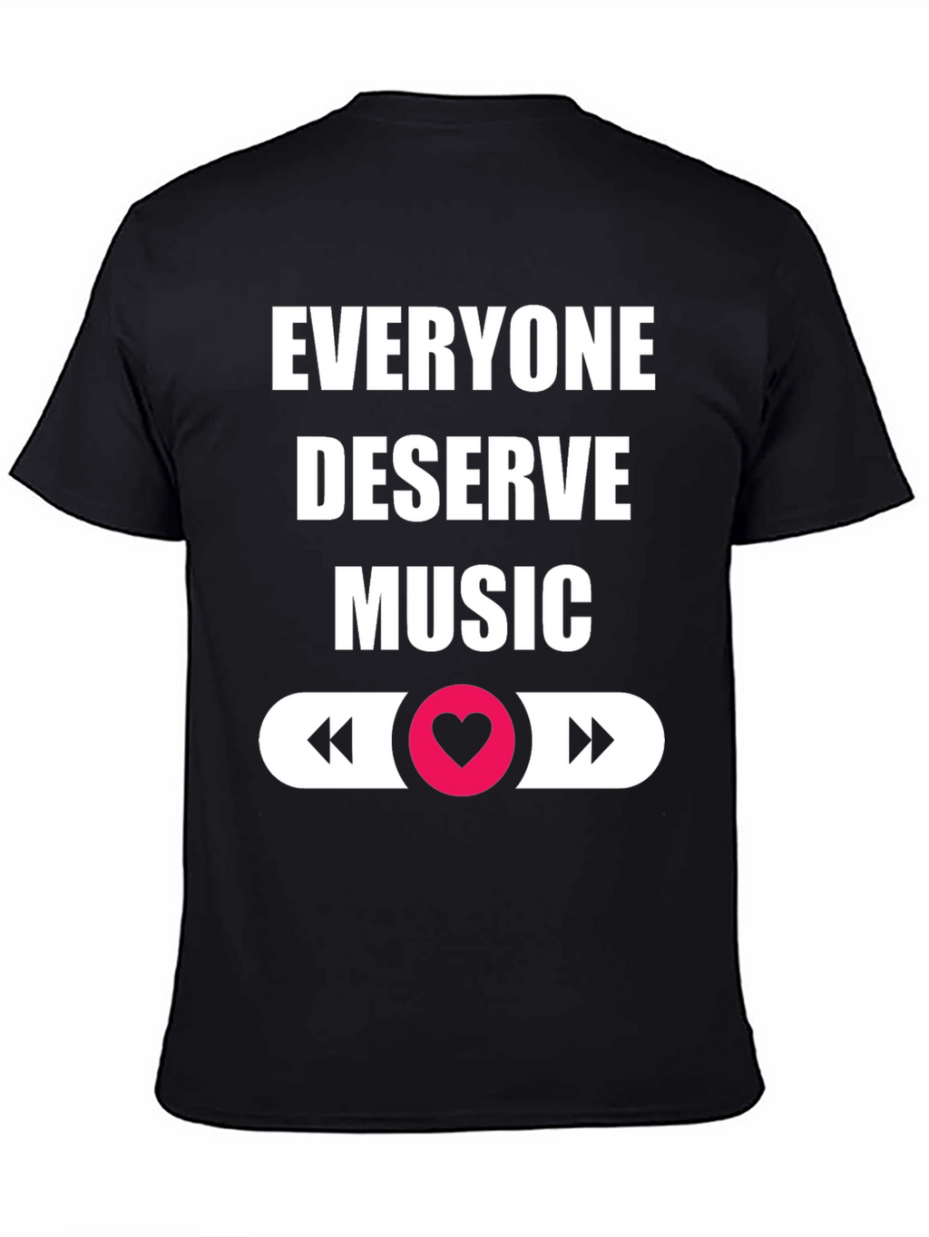 Everyone Deserves Music Black Graphic Tee