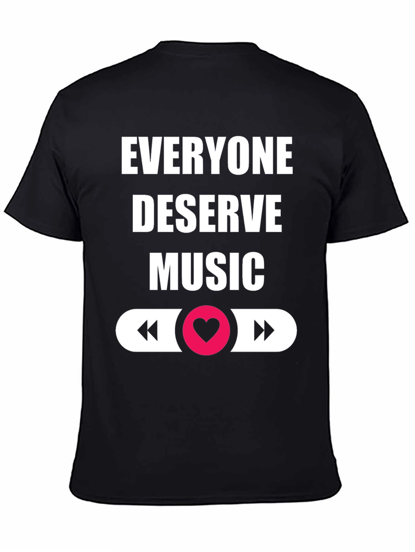 Everyone Deserves Music Black Graphic Tee