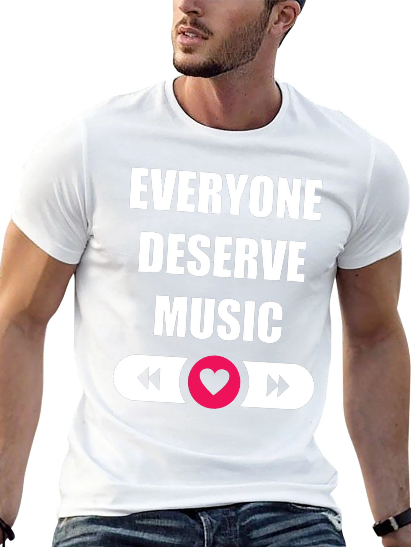 Everyone Deserves Music Black Graphic Tee