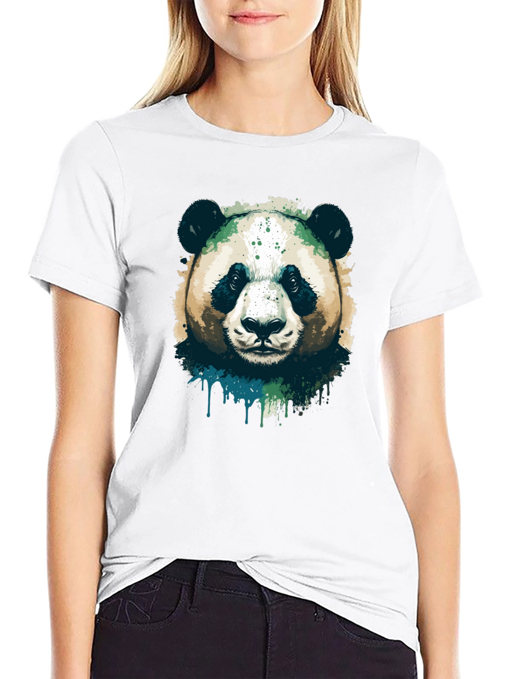 Panda Graphic Black T-Shirt