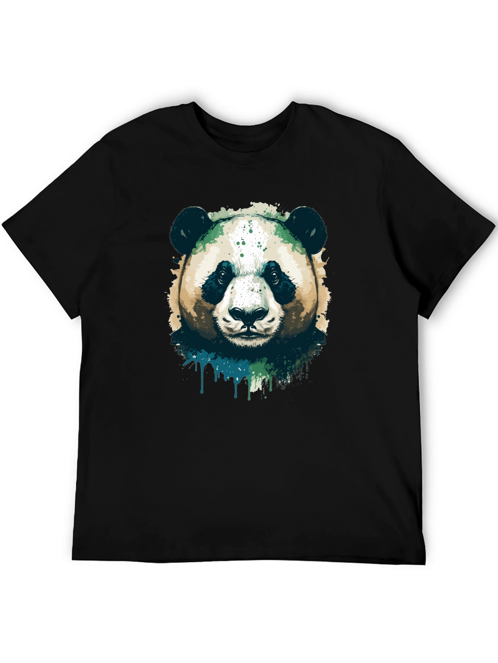 Panda Graphic Black T-Shirt