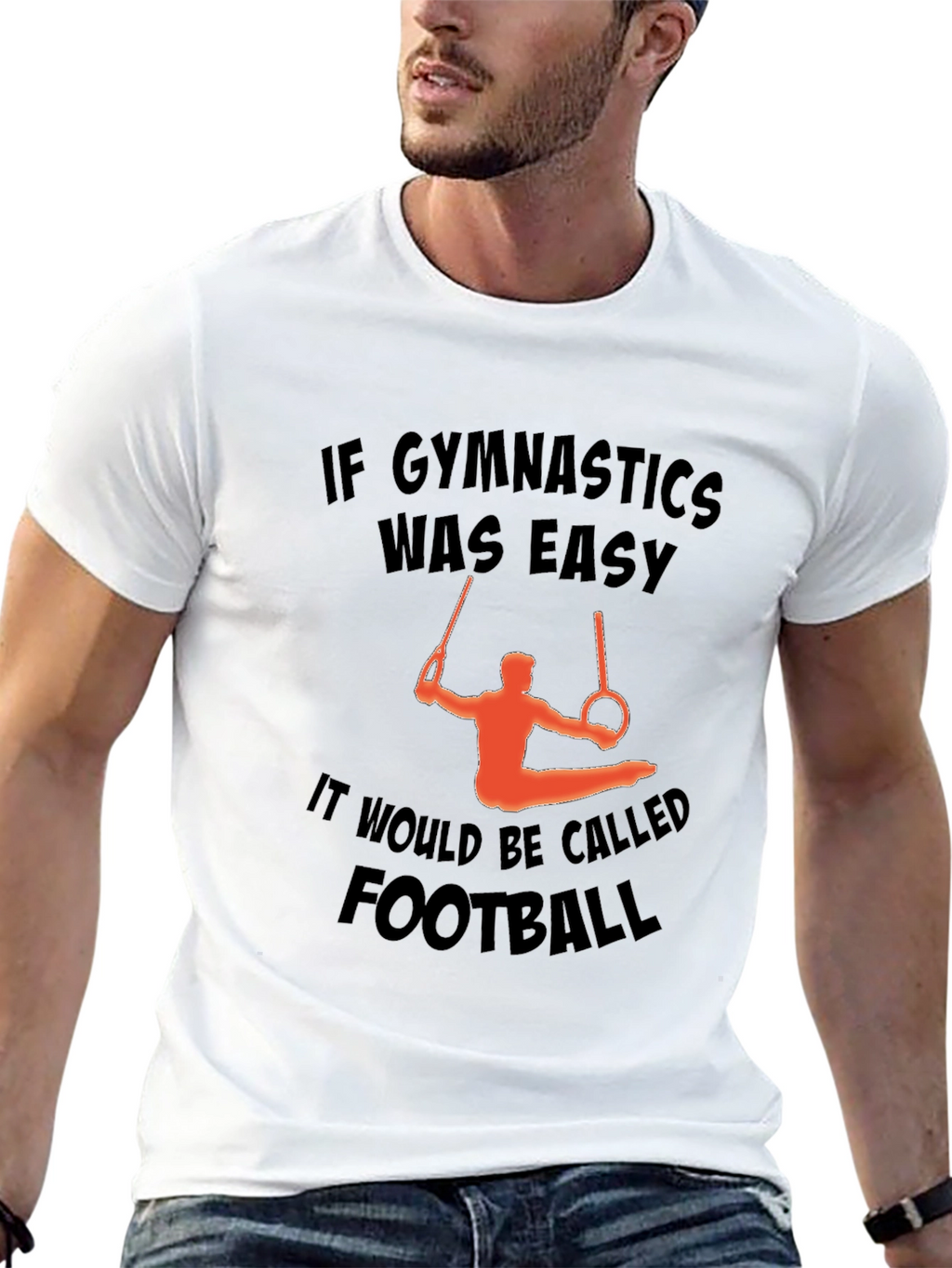 Gymnastics Rings Graphic Tee for Athletes