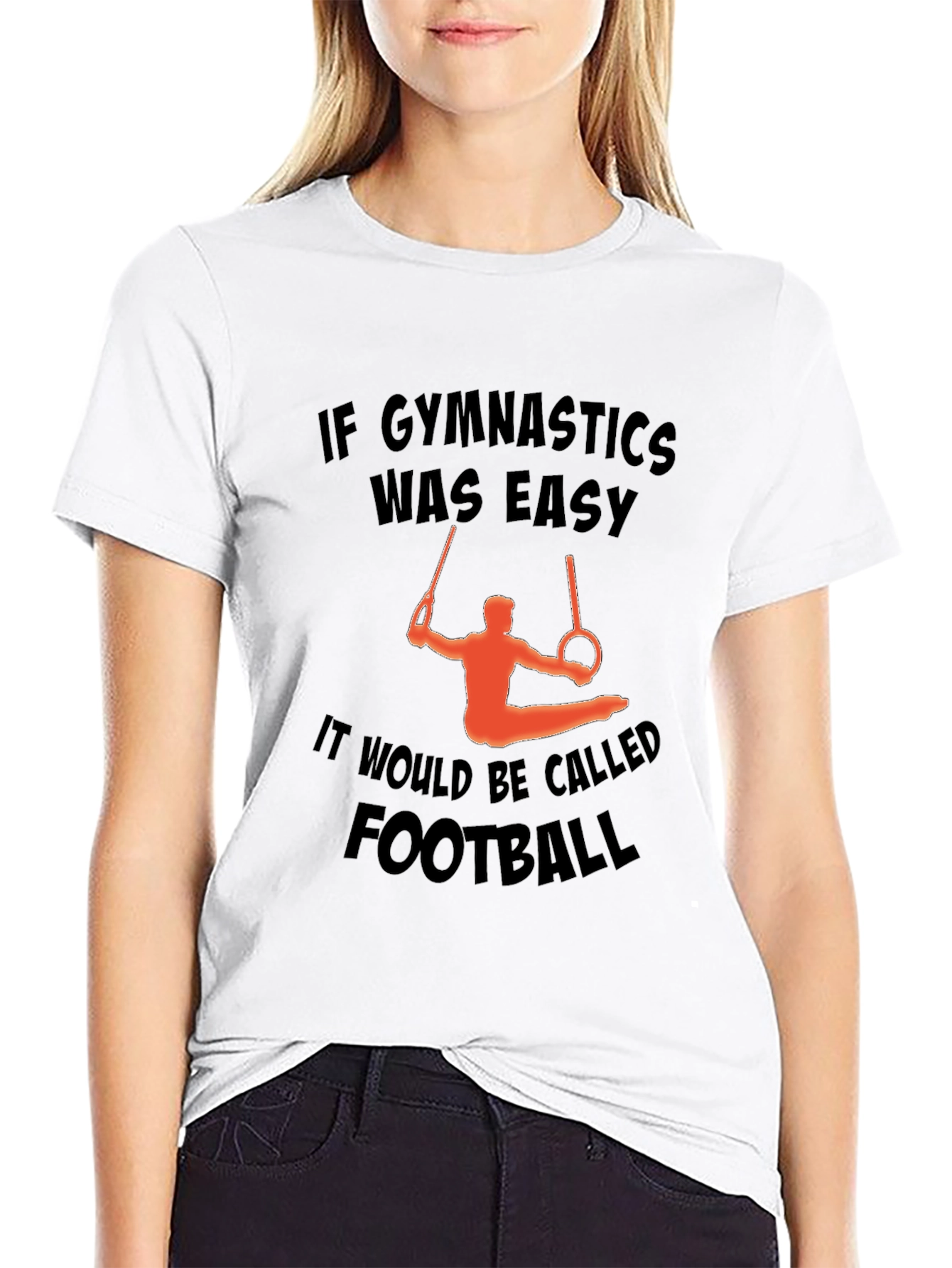 Gymnastics Rings Graphic Tee for Athletes