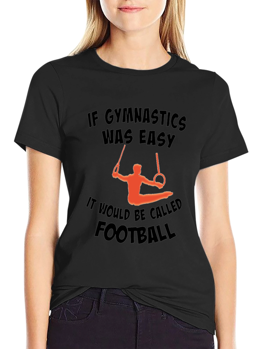 Gymnastics Rings Graphic Tee for Athletes
