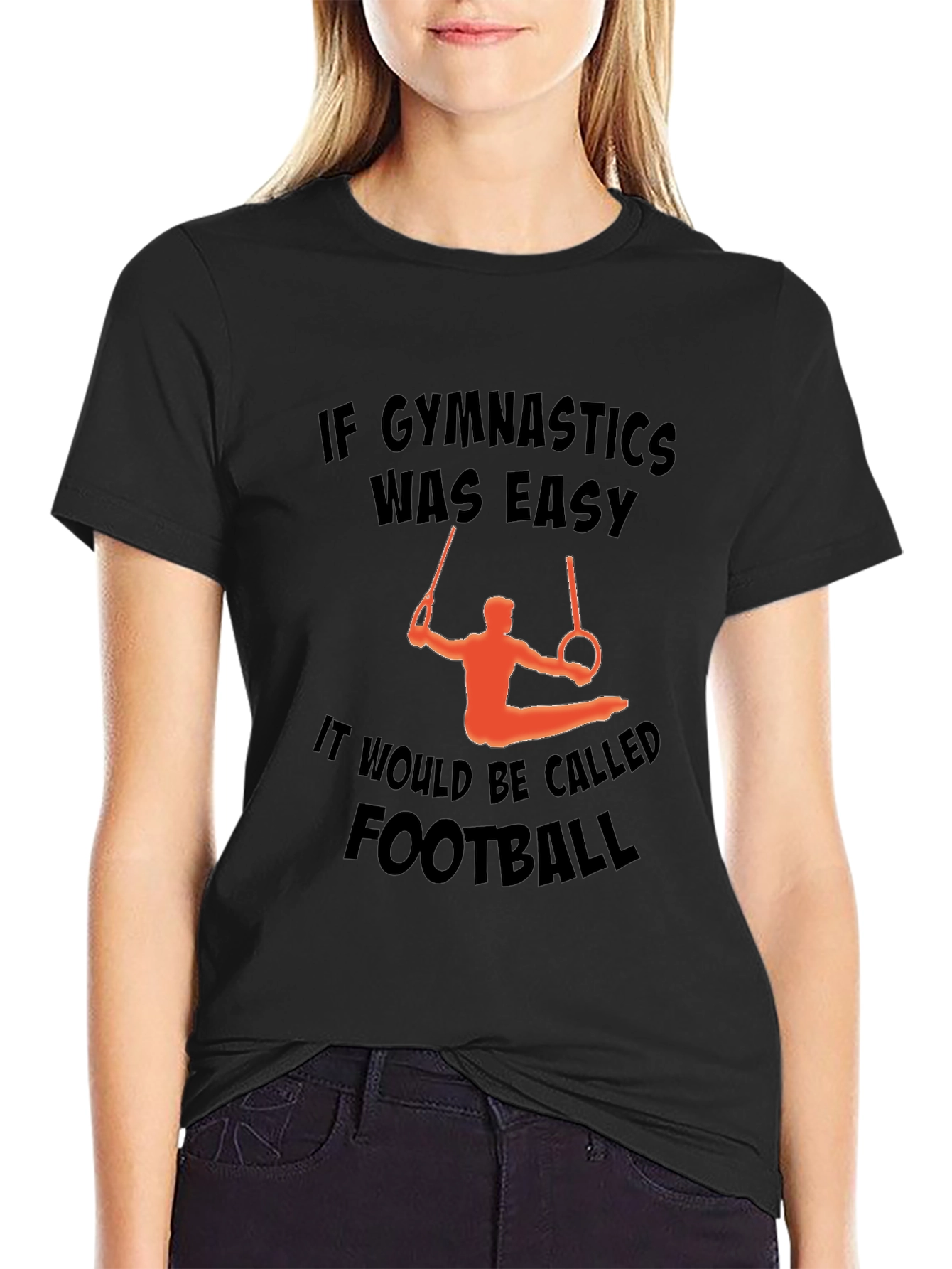 Gymnastics Rings Graphic Tee for Athletes