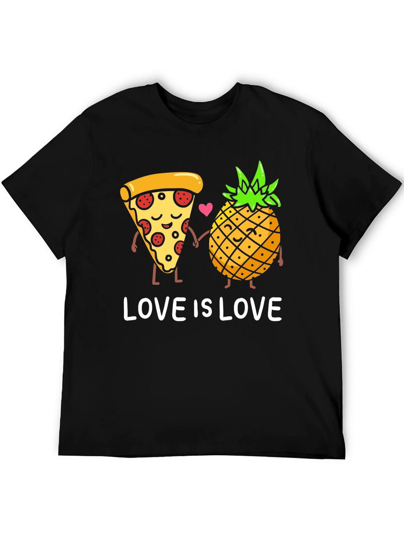 Pizza & Pineapple Love is Love Graphic Tee