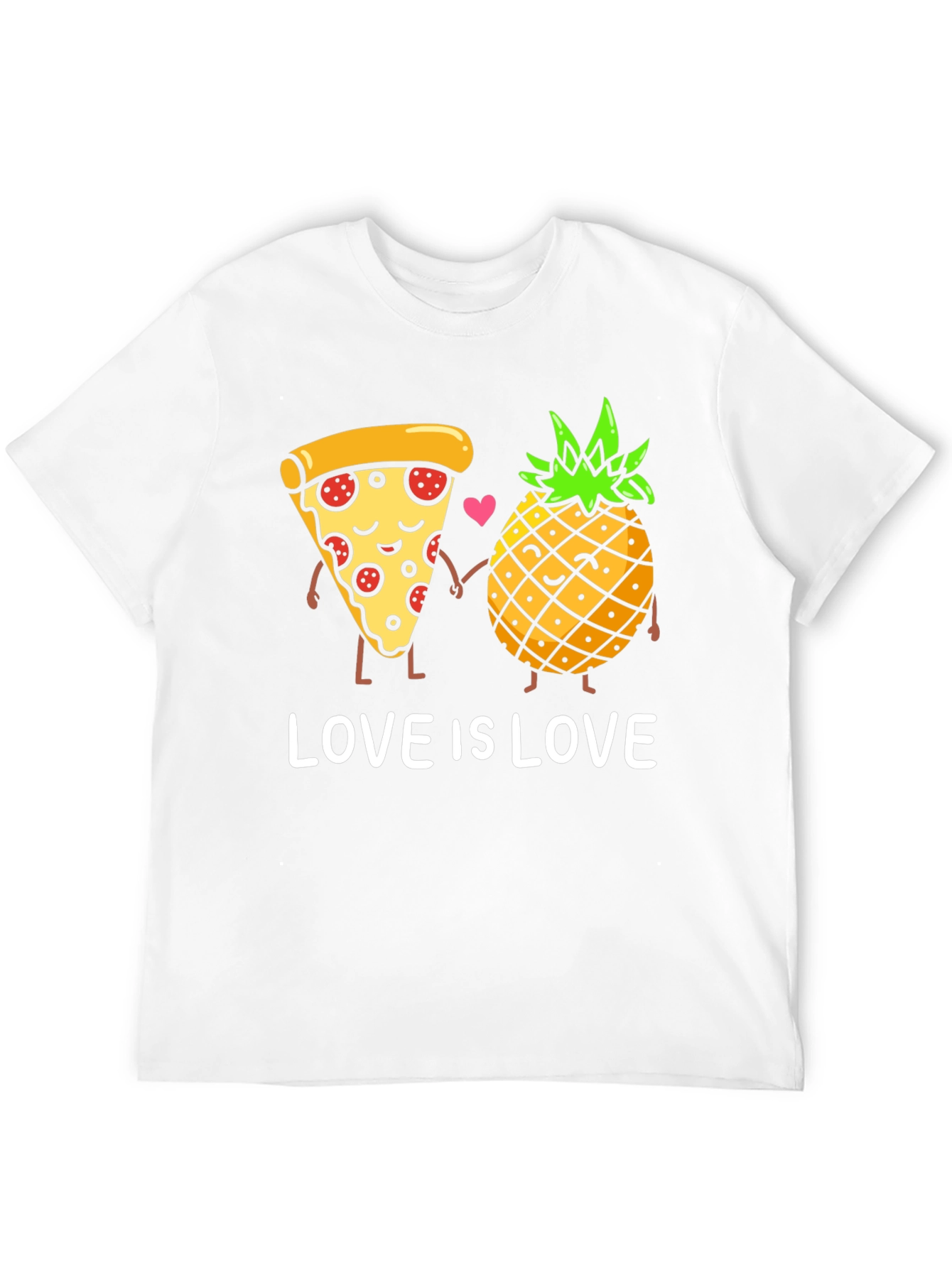 Pizza & Pineapple Love is Love Graphic Tee
