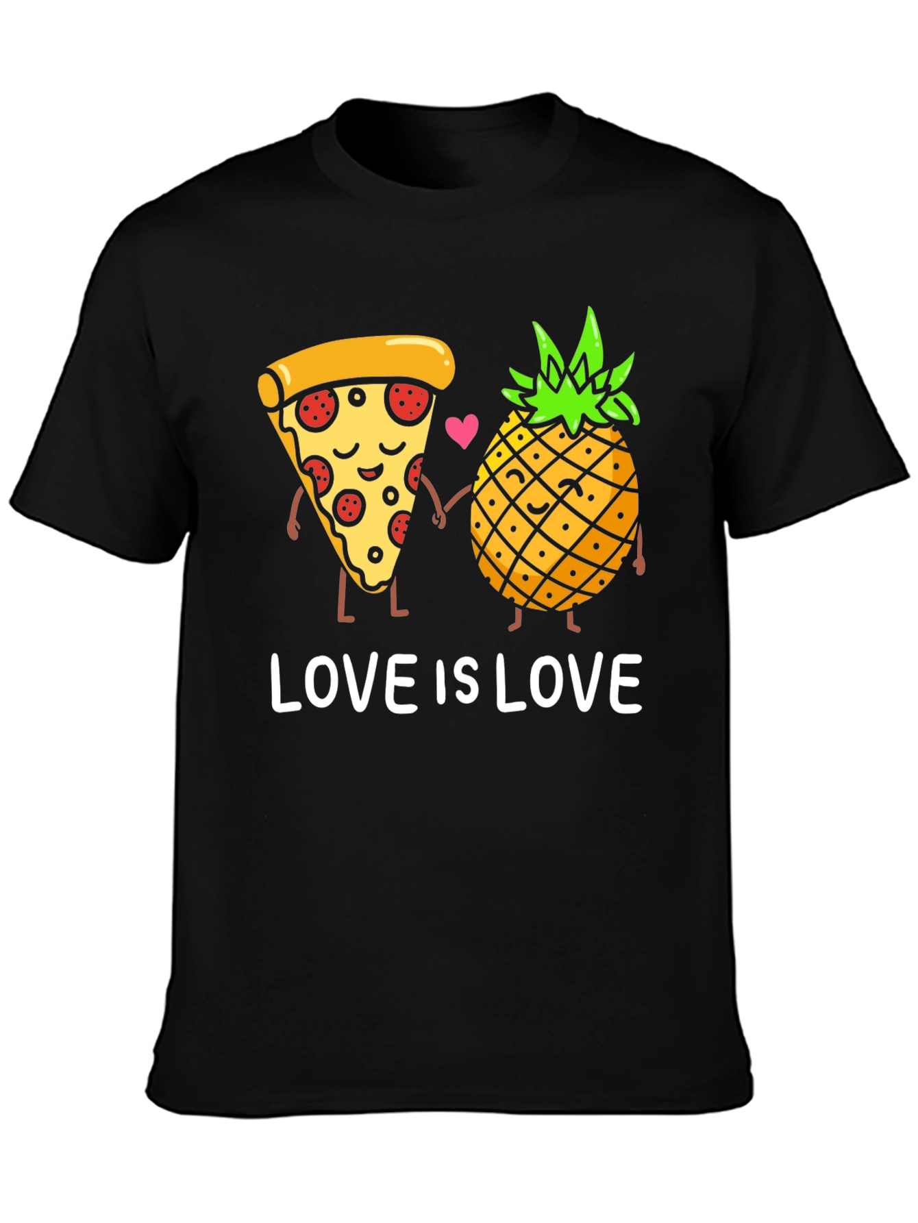 Pizza & Pineapple Love is Love Graphic Tee