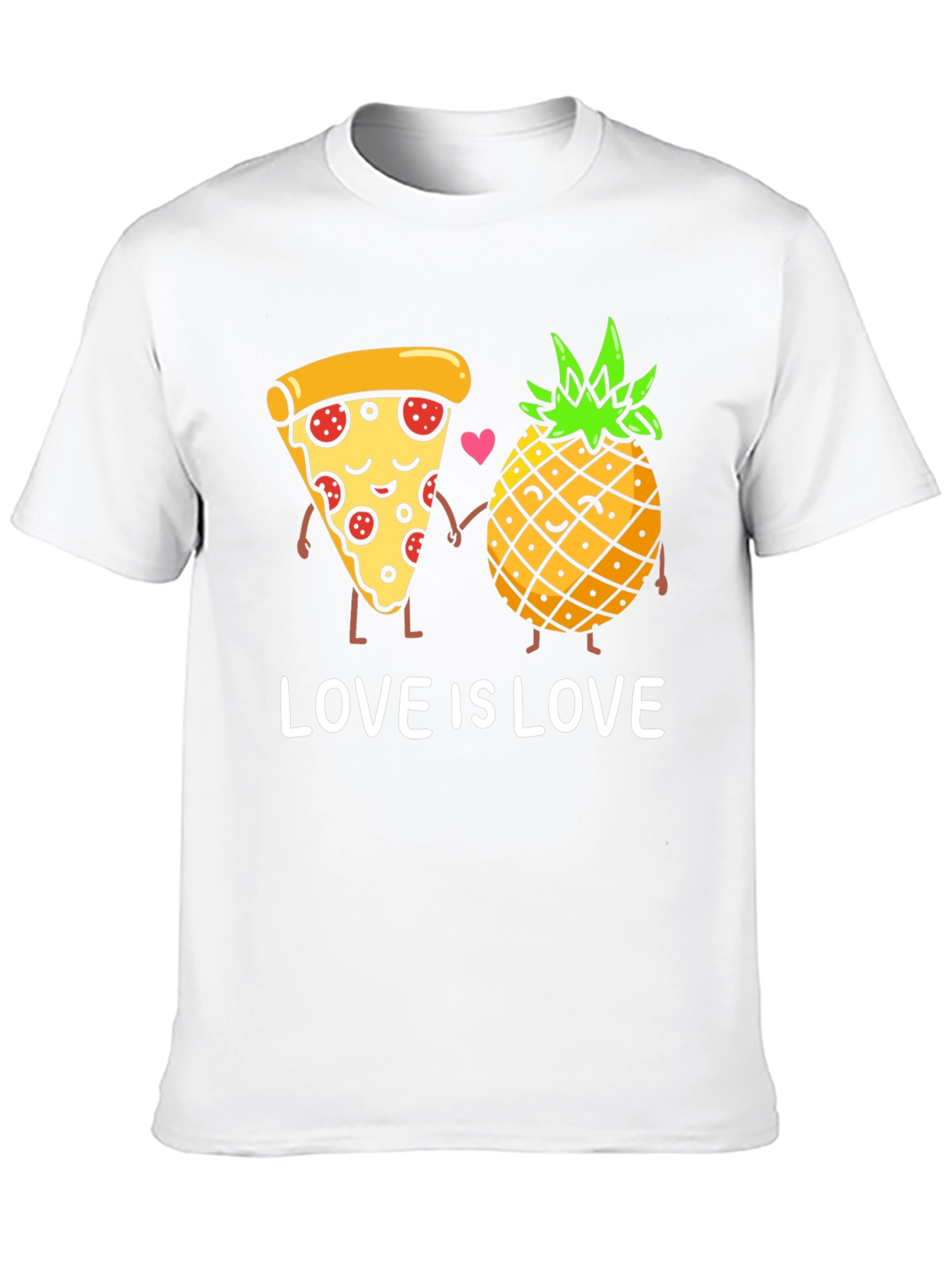 Pizza & Pineapple Love is Love Graphic Tee