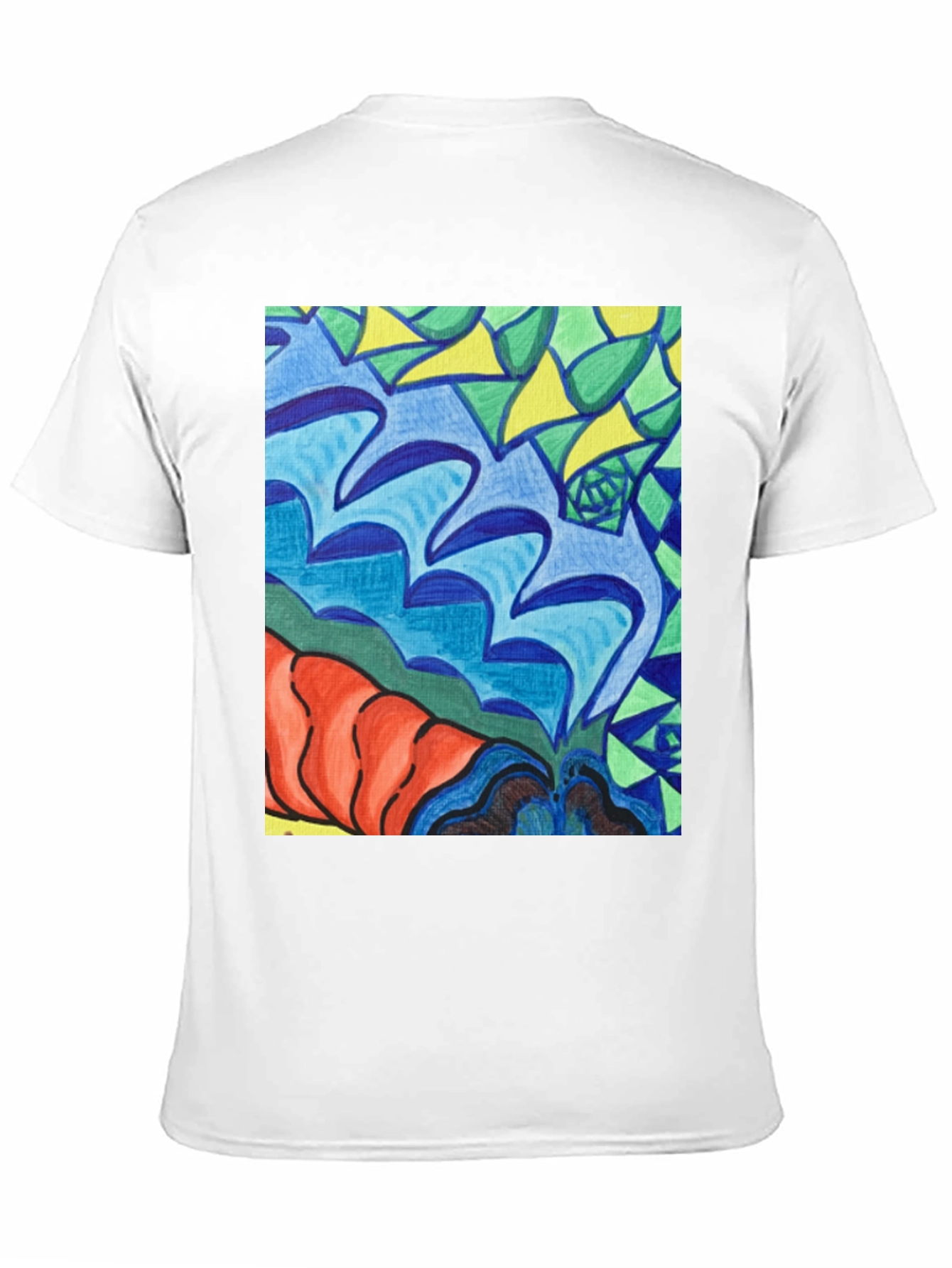 Abstract Art Tee - Bold Colors Unique Design