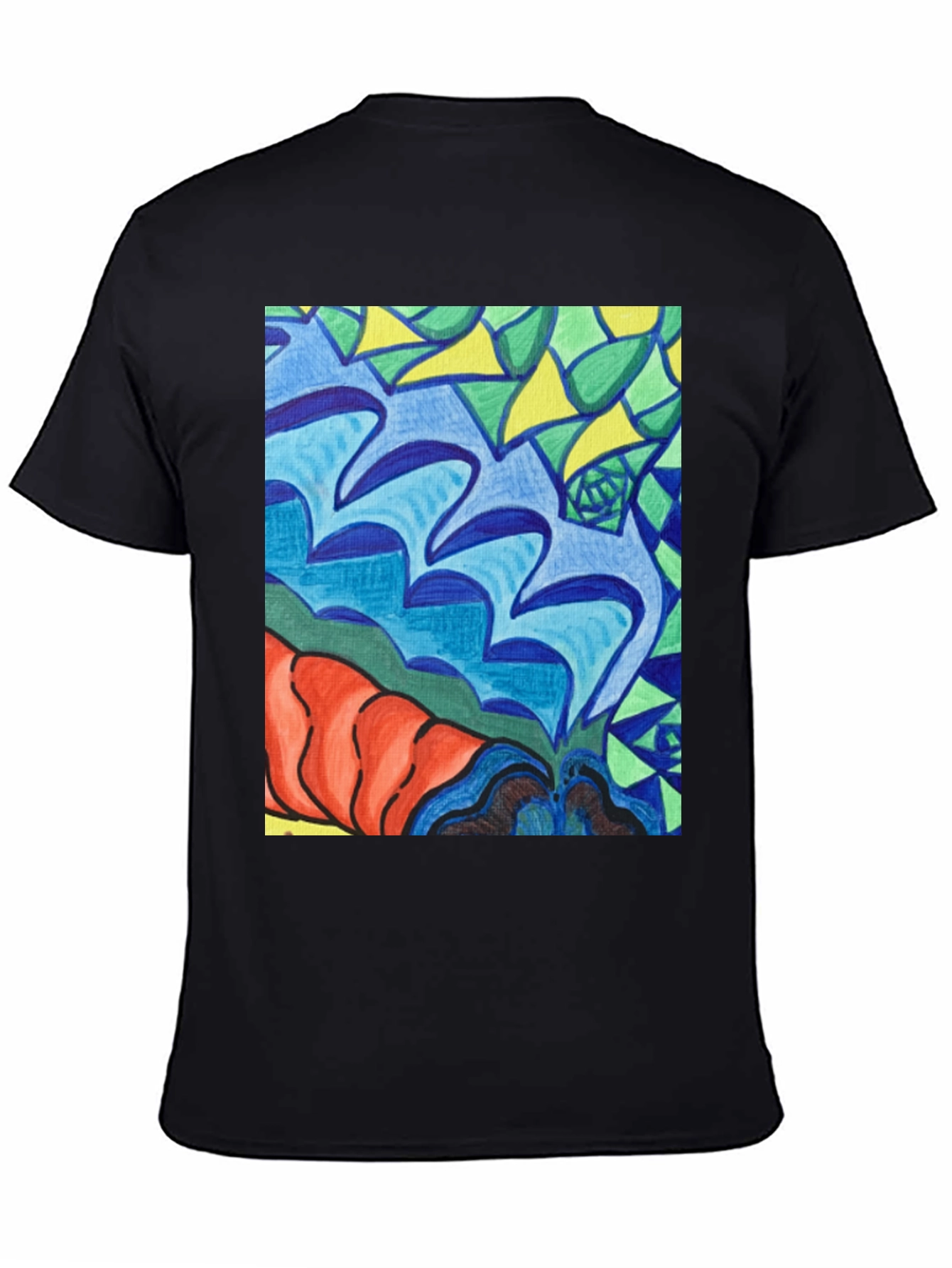 Abstract Art Tee - Bold Colors Unique Design