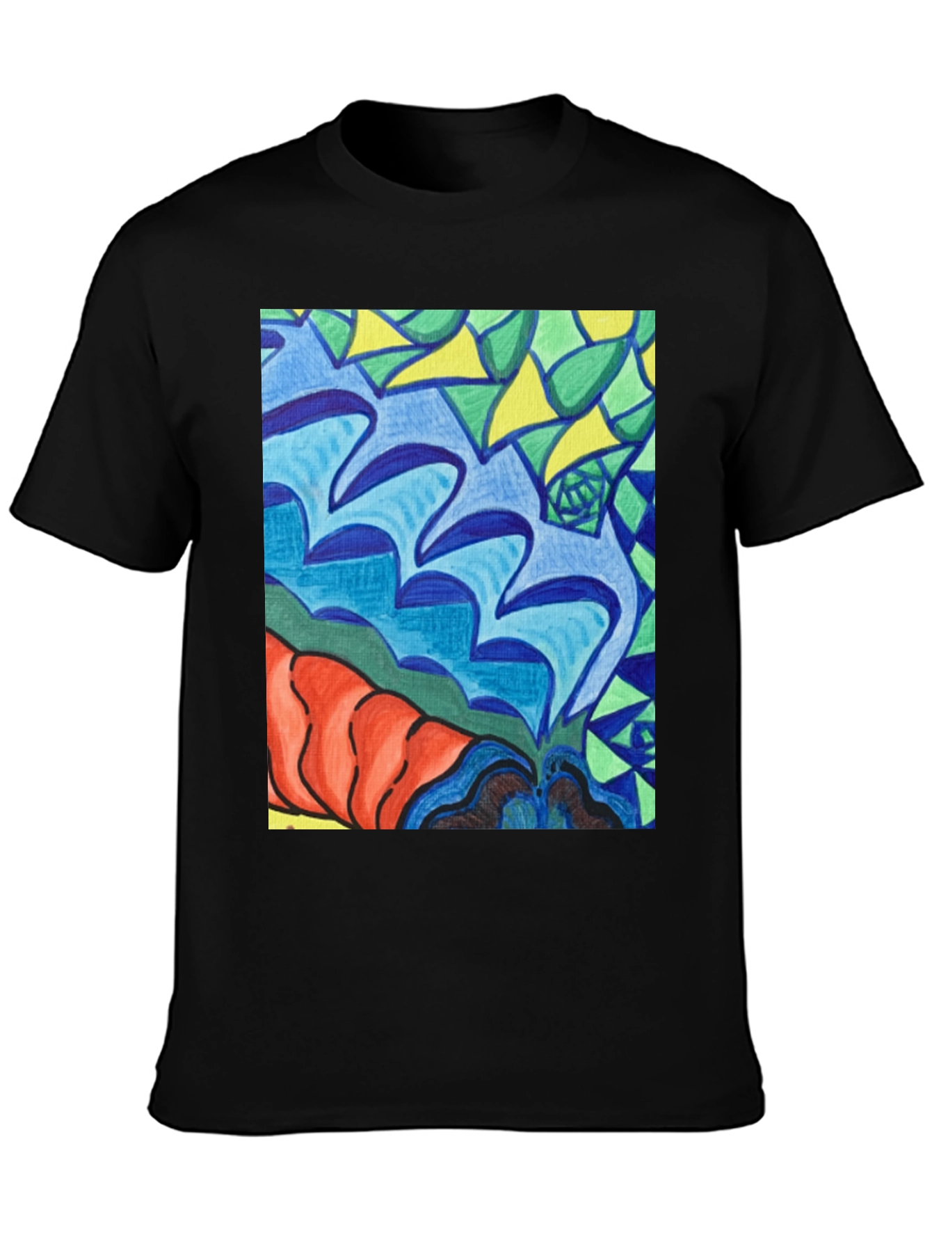 Abstract Art Tee - Bold Colors Unique Design