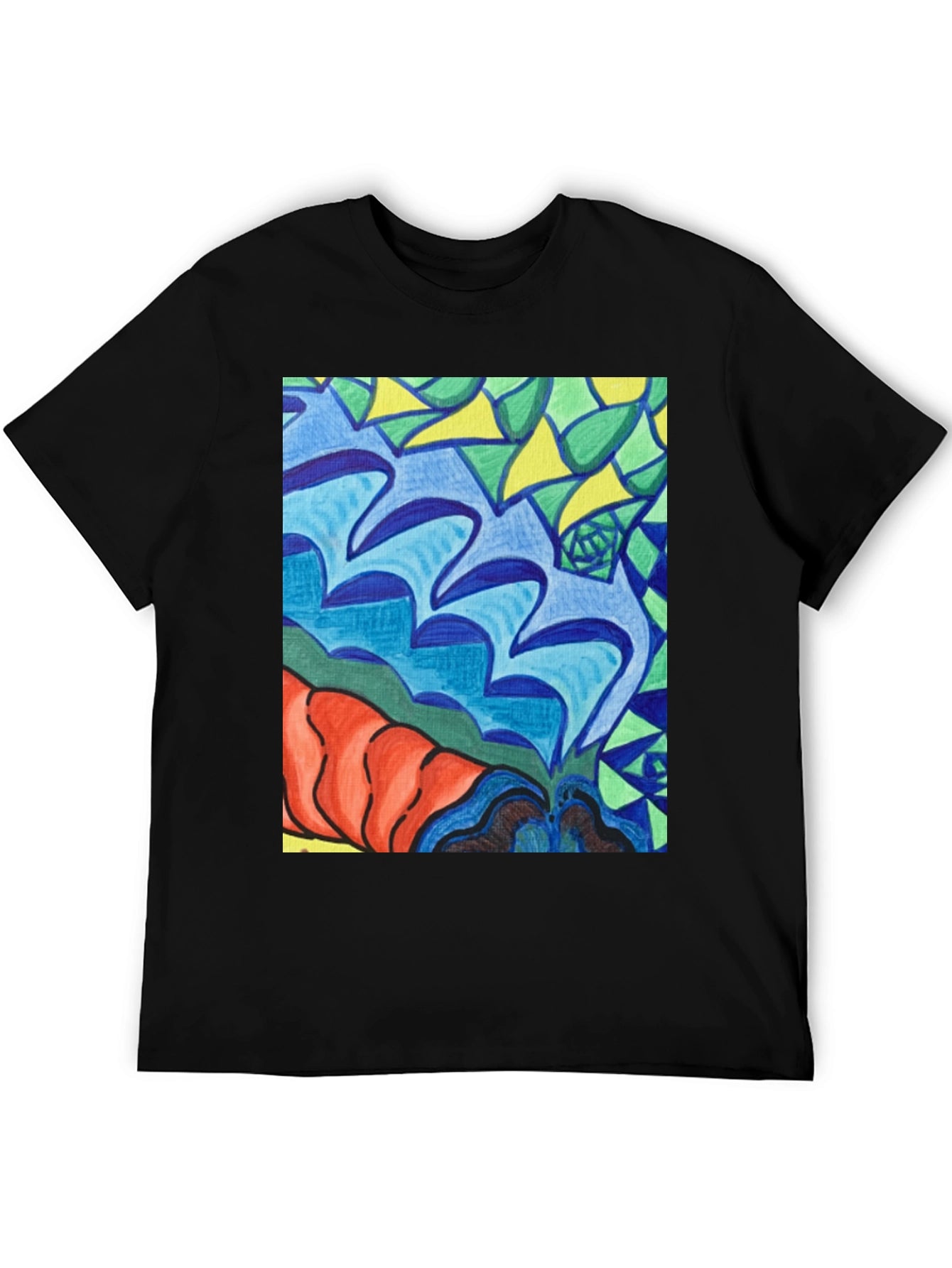 Abstract Art Tee - Bold Colors Unique Design