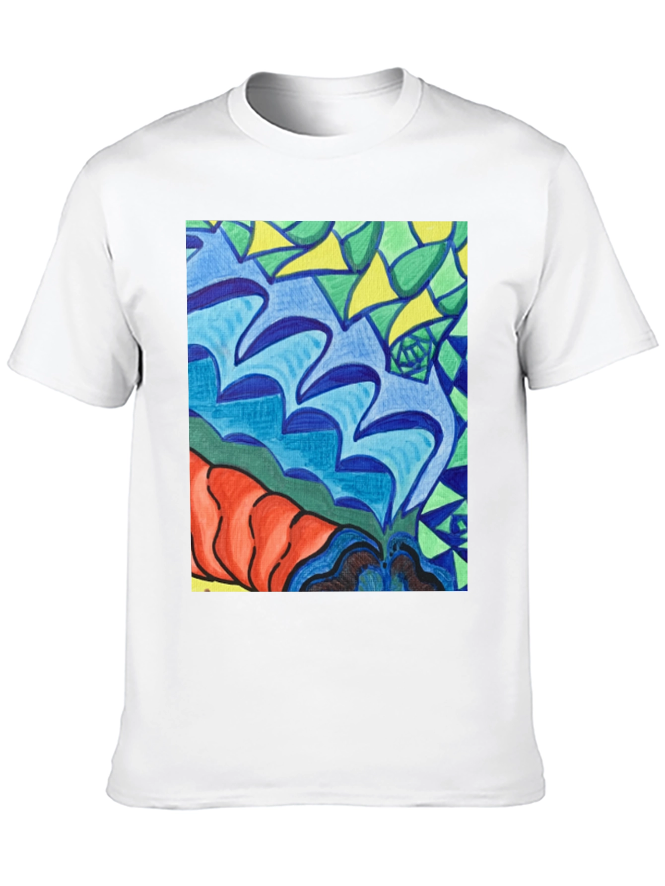 Abstract Art Tee - Bold Colors Unique Design