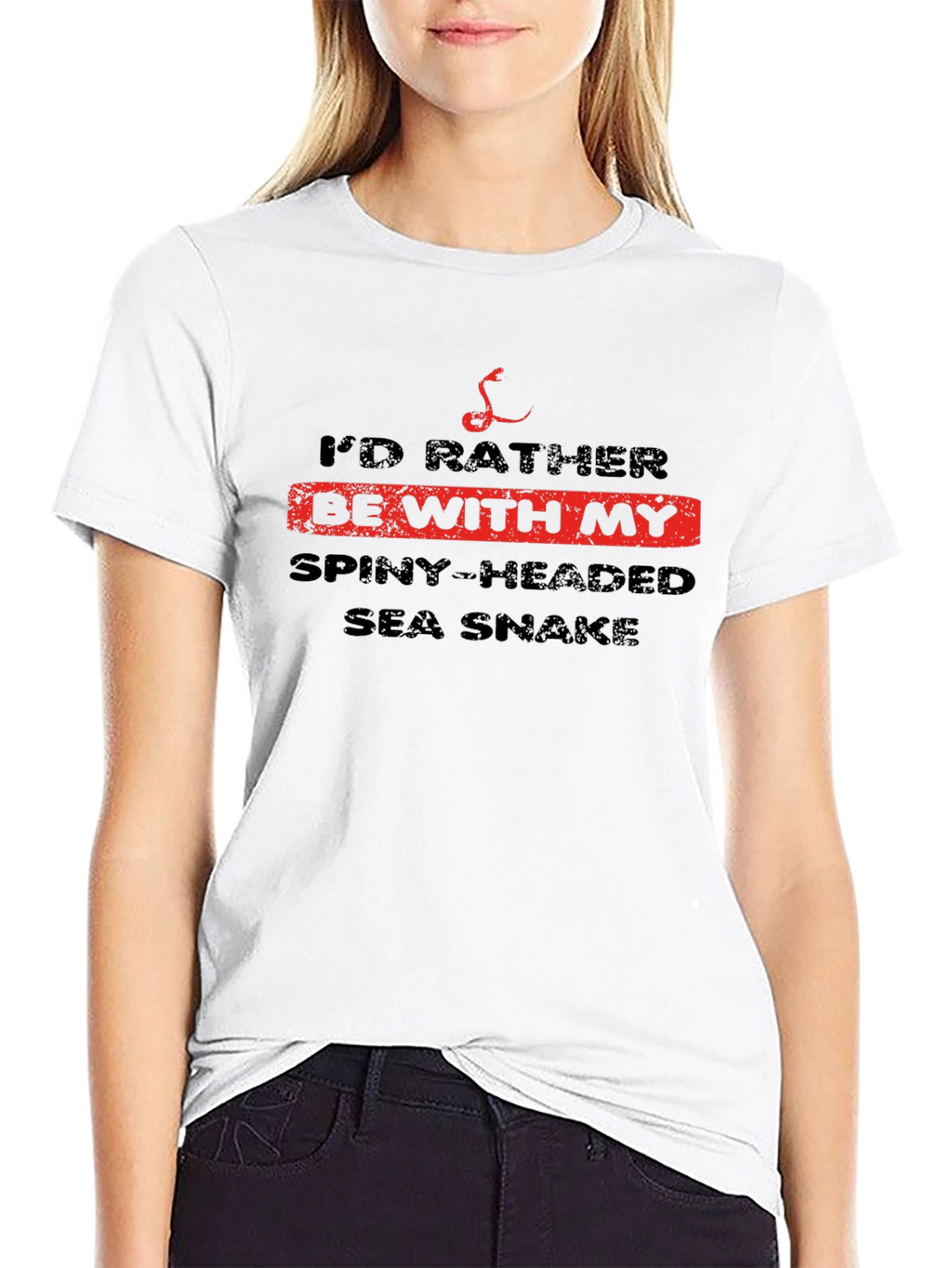 Id Rather Be With My Spiny-Headed Sea Snake T-Shirt