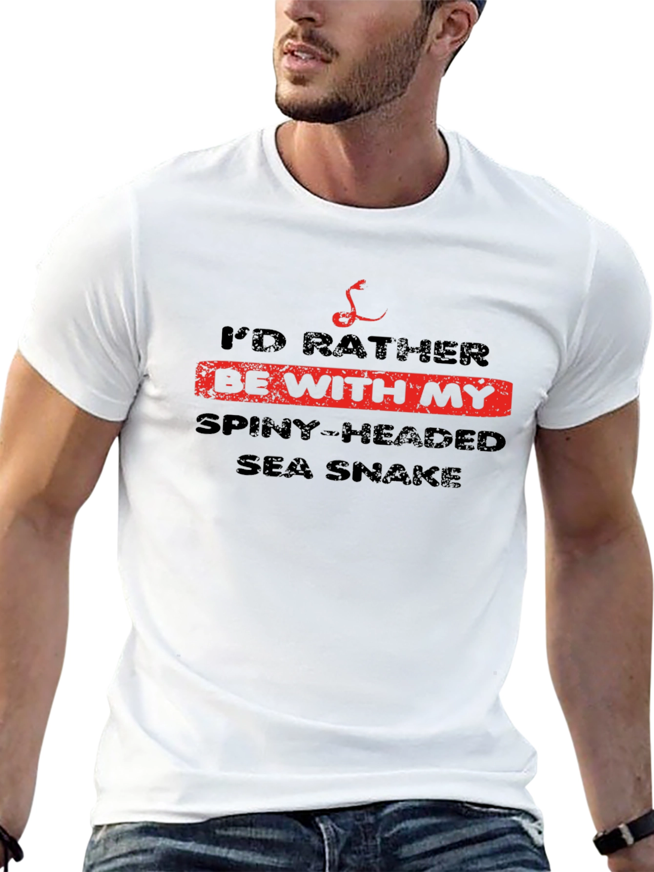Id Rather Be With My Spiny-Headed Sea Snake T-Shirt