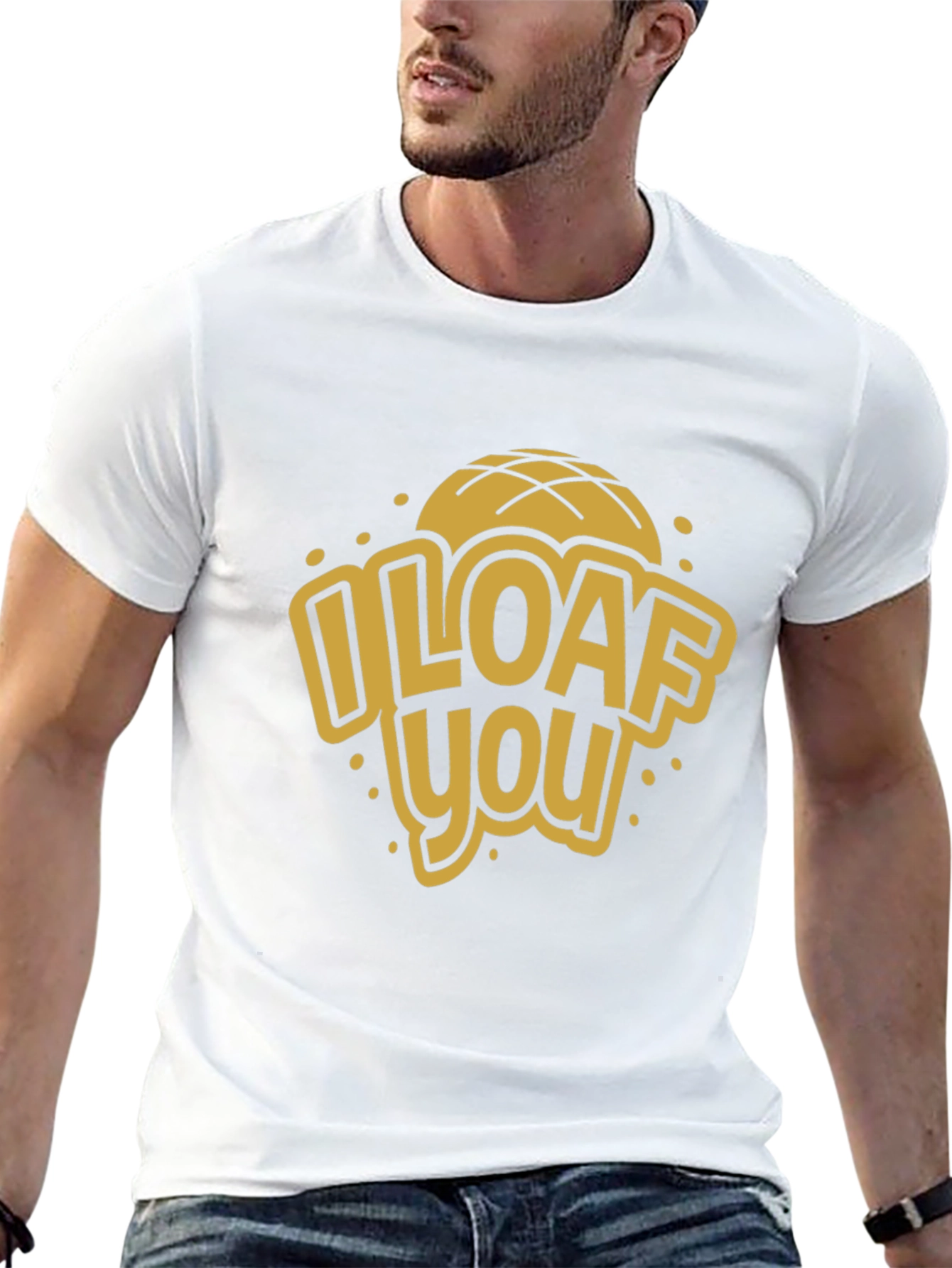I Loaf You Graphic Tee - Novelty Bread Lover T-Shirt