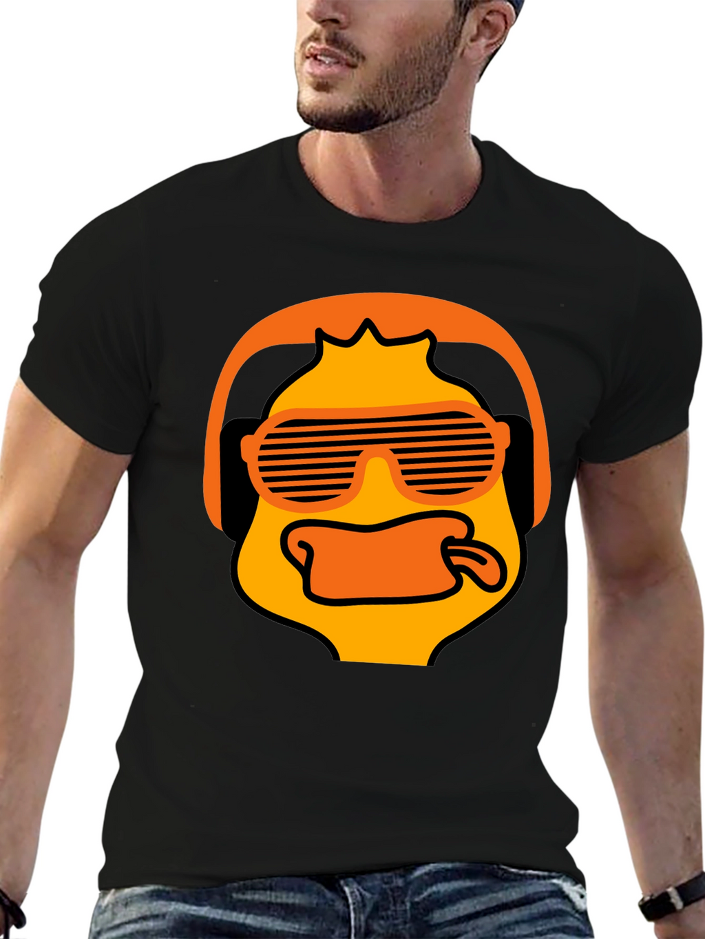 Cool Duck Graphic T-Shirt - Black Cotton Tee