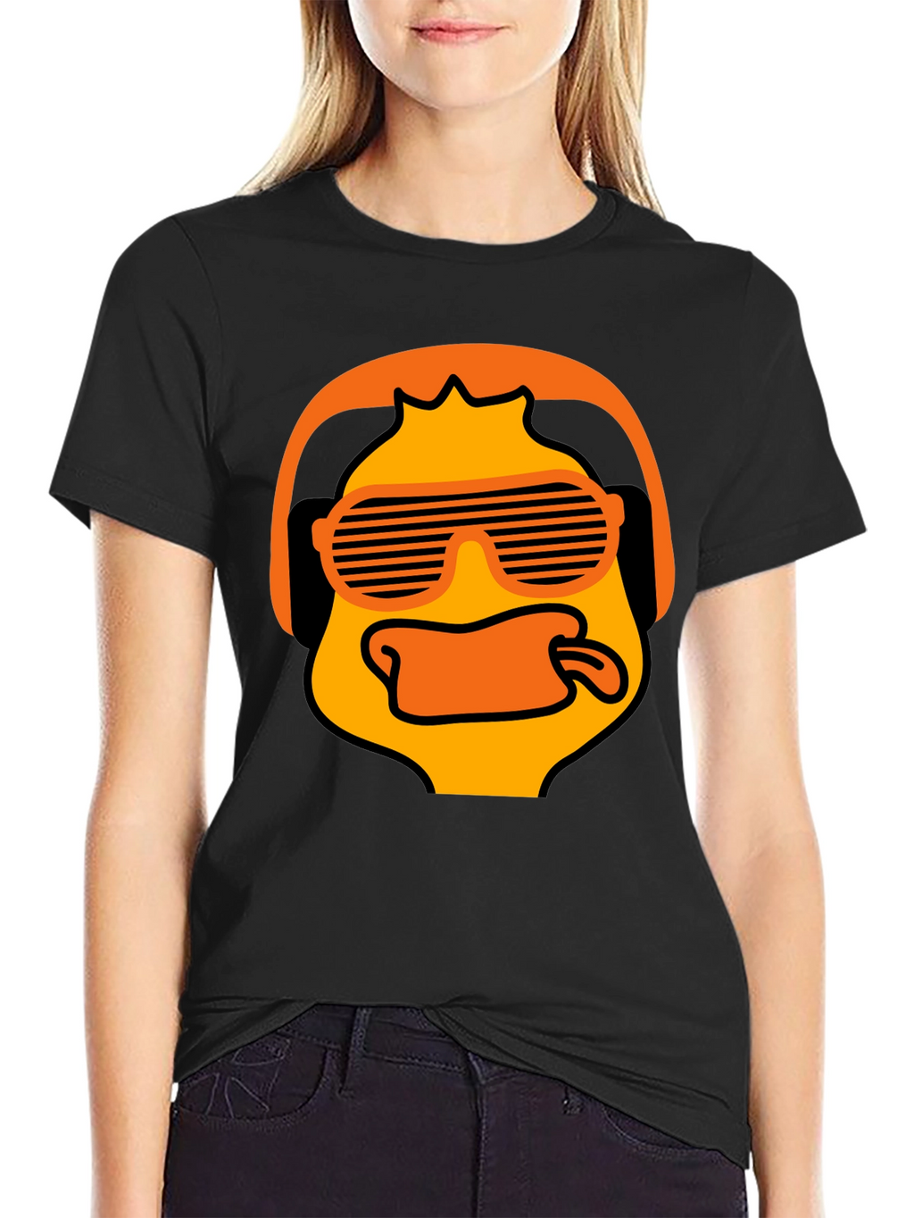 Cool Duck Graphic T-Shirt - Black Cotton Tee
