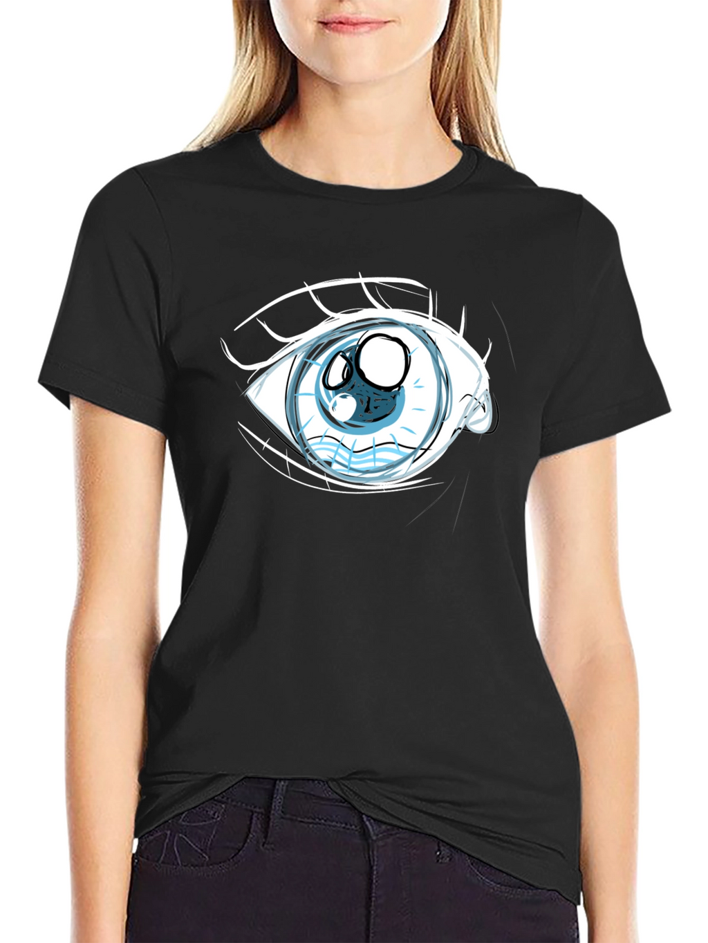 Eye Graphic Black T-Shirt