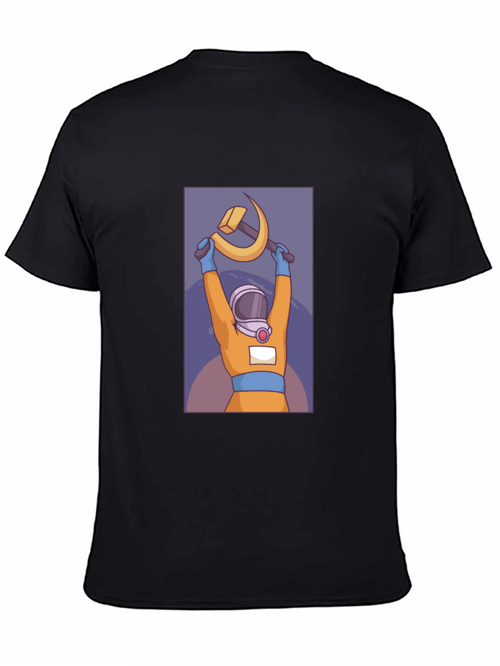 Astronaut Hammer & Sickle Graphic T-Shirt