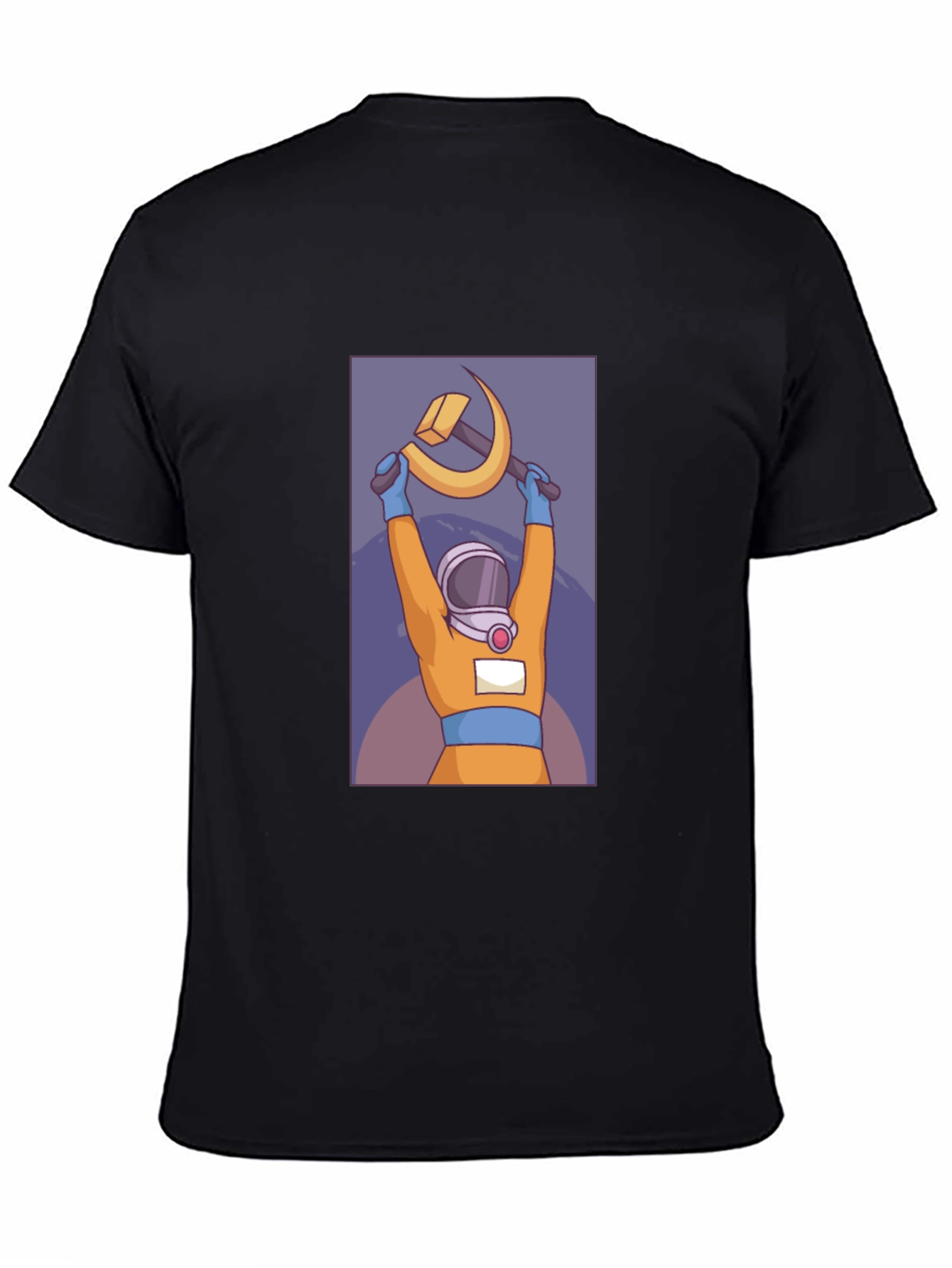 Astronaut Hammer & Sickle Graphic T-Shirt