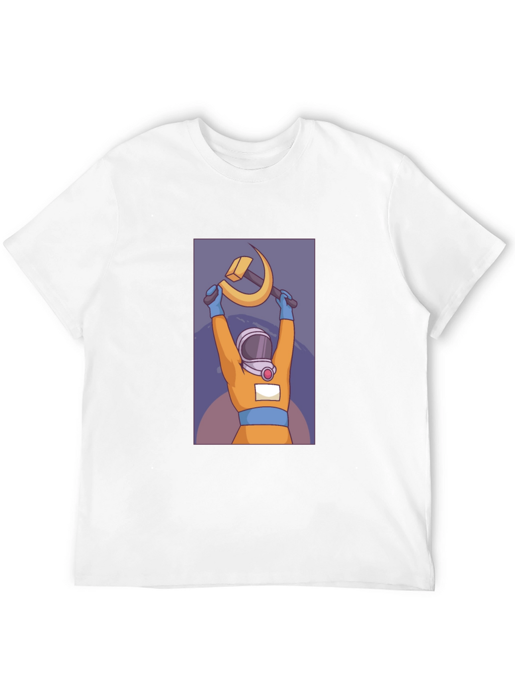 Astronaut Hammer & Sickle Graphic T-Shirt
