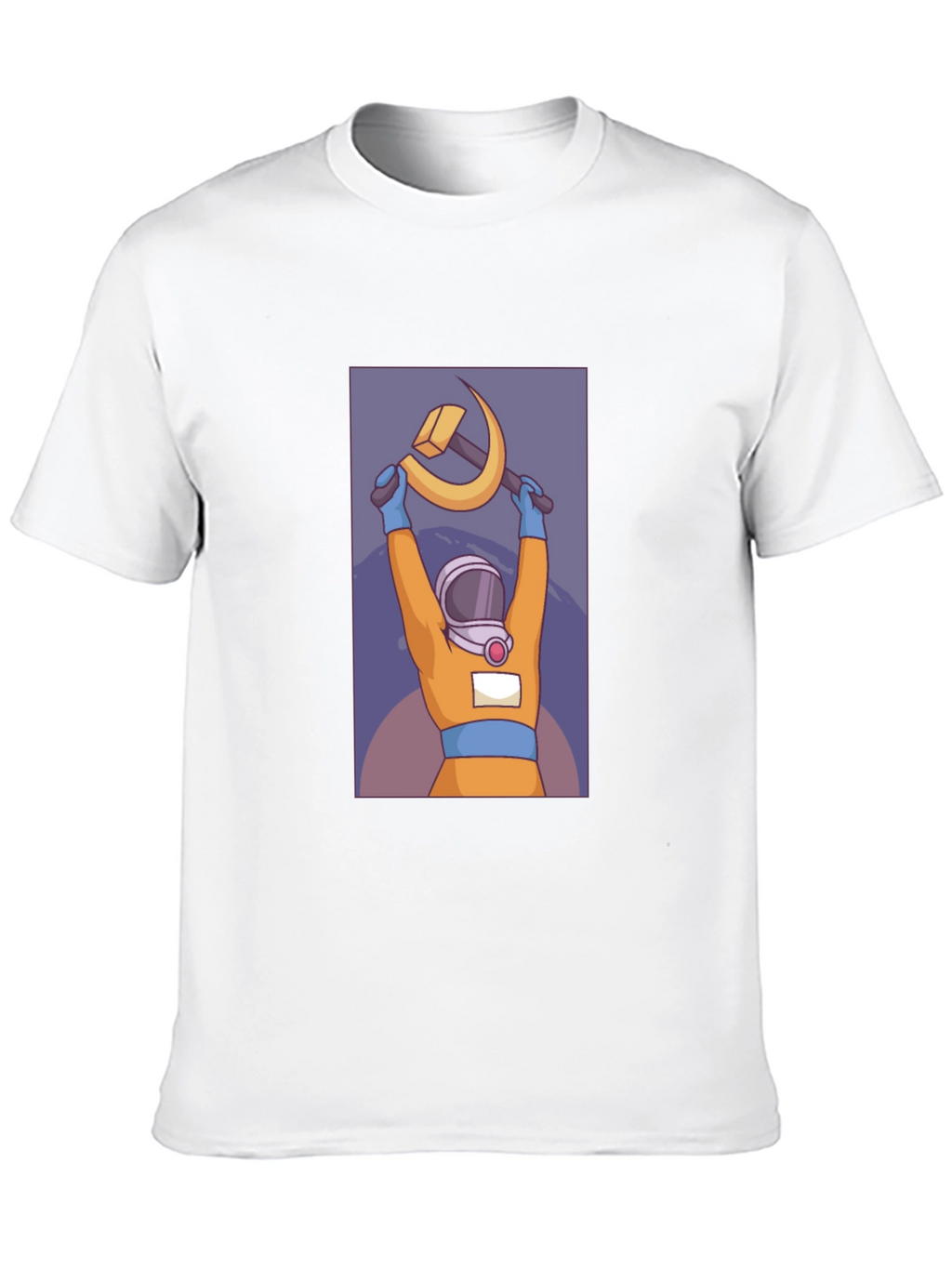 Astronaut Hammer & Sickle Graphic T-Shirt